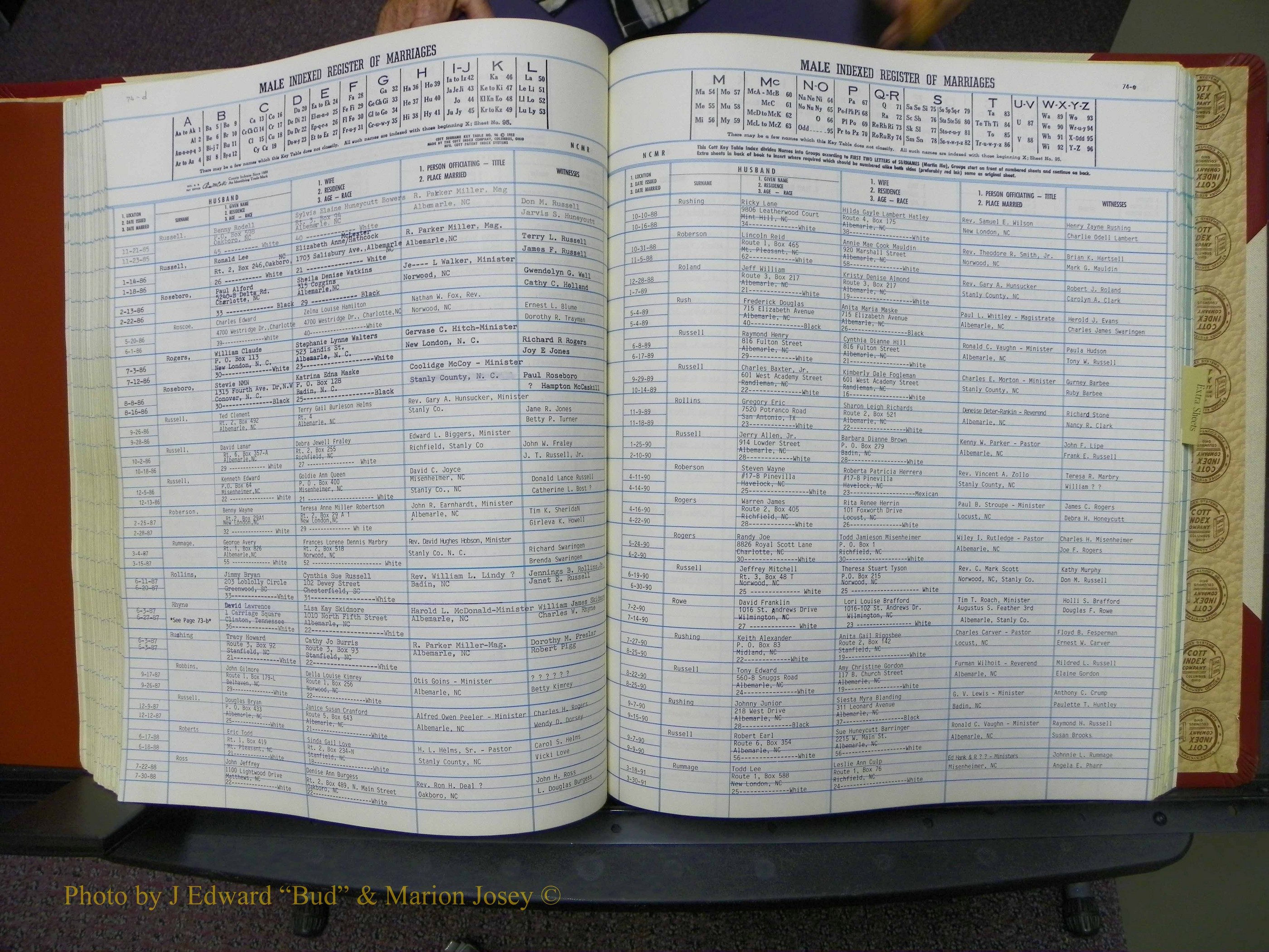 Stanley Co, NC Marriages, Male Index, A-Z, 1979-1994 (158).JPG