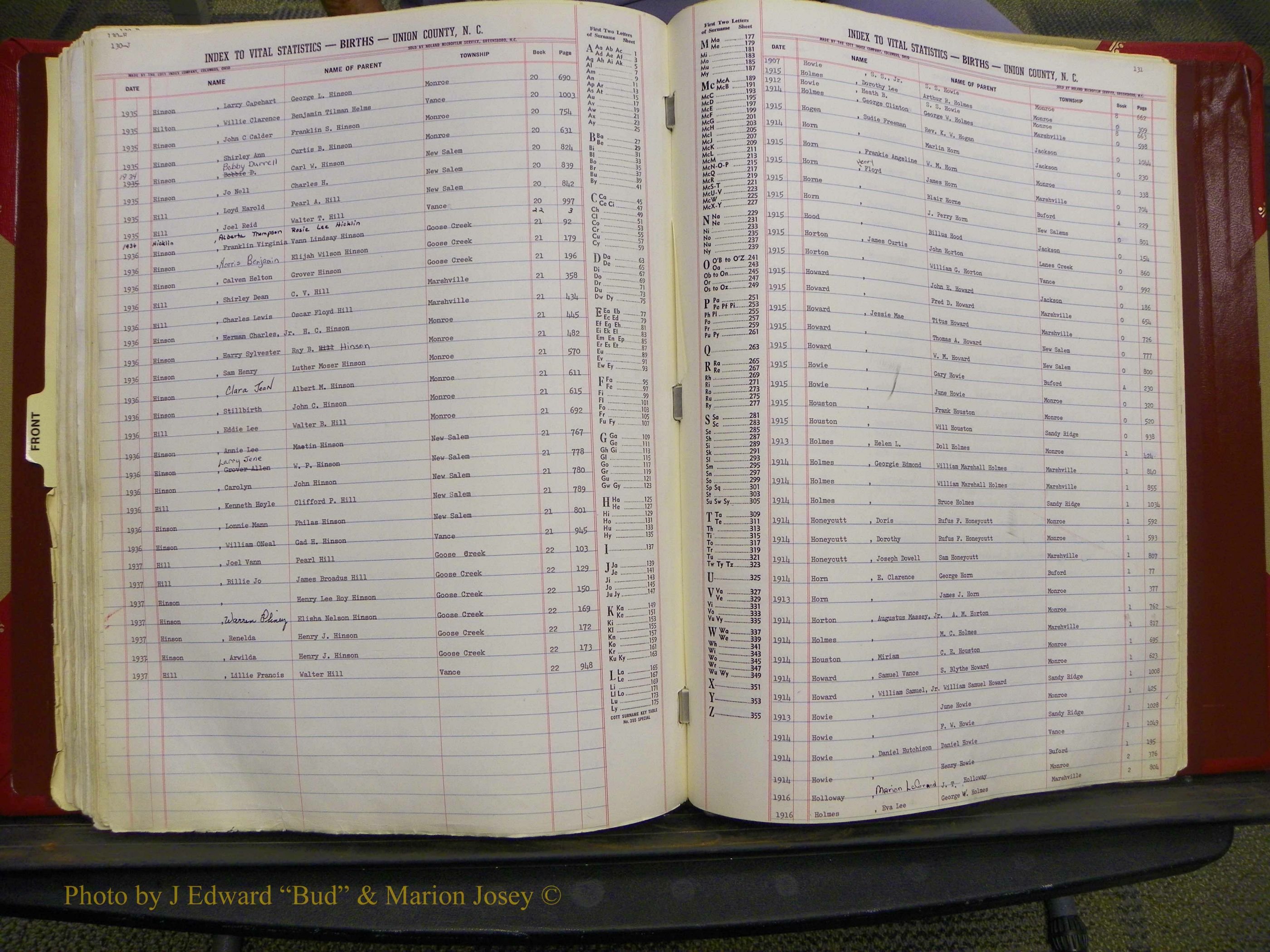 Union Co, NC Births, A-K, 1913-1937 (186).JPG