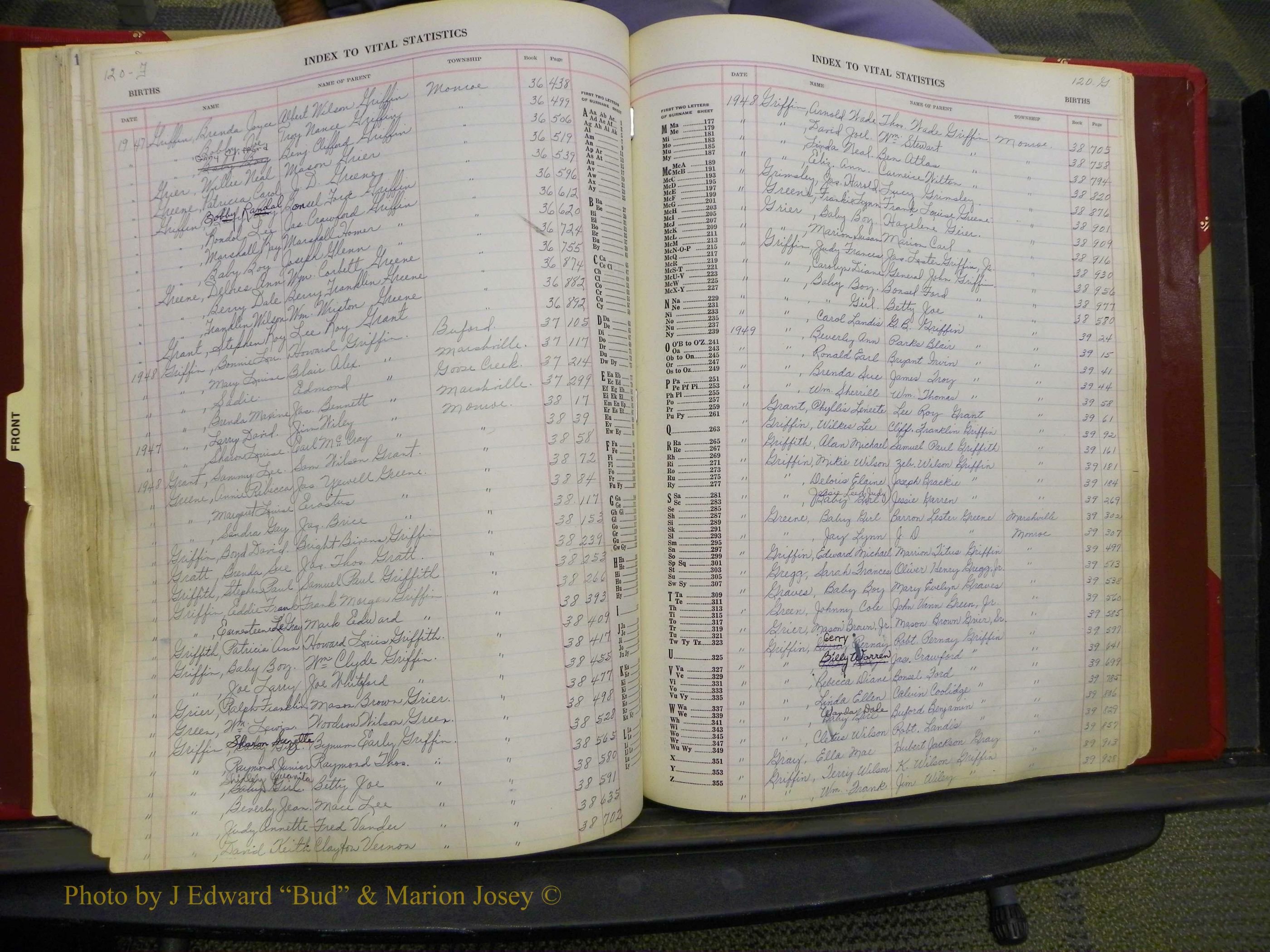 Union Co, NC Births, A-K, 1938-1955 (120).JPG