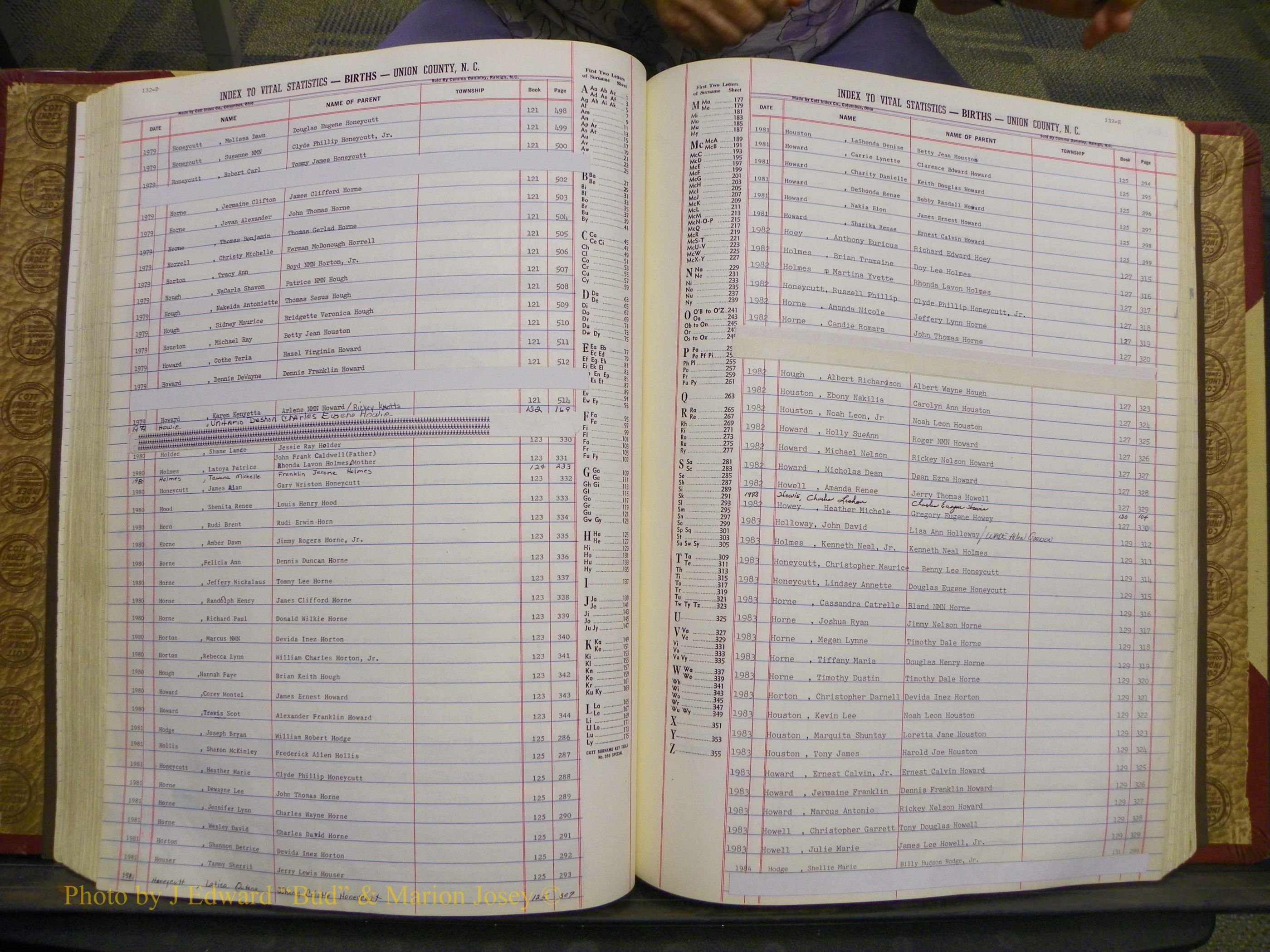 Union Co, NC Births, A-S, 1972-1990 (120).JPG