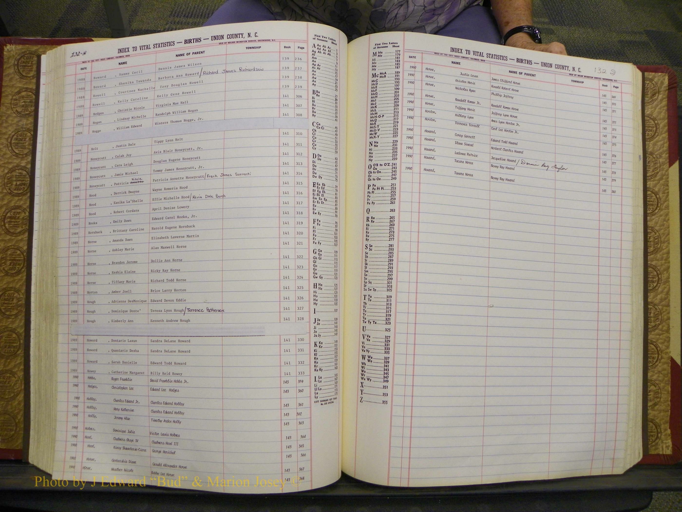 Union Co, NC Births, A-S, 1972-1990 (122).JPG