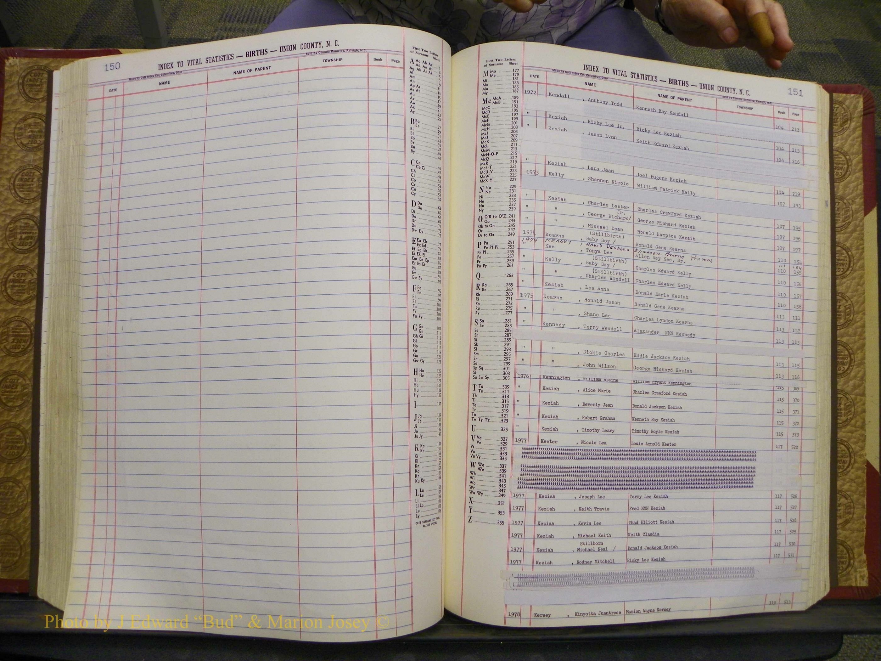 Union Co, NC Births, A-S, 1972-1990 (135).JPG