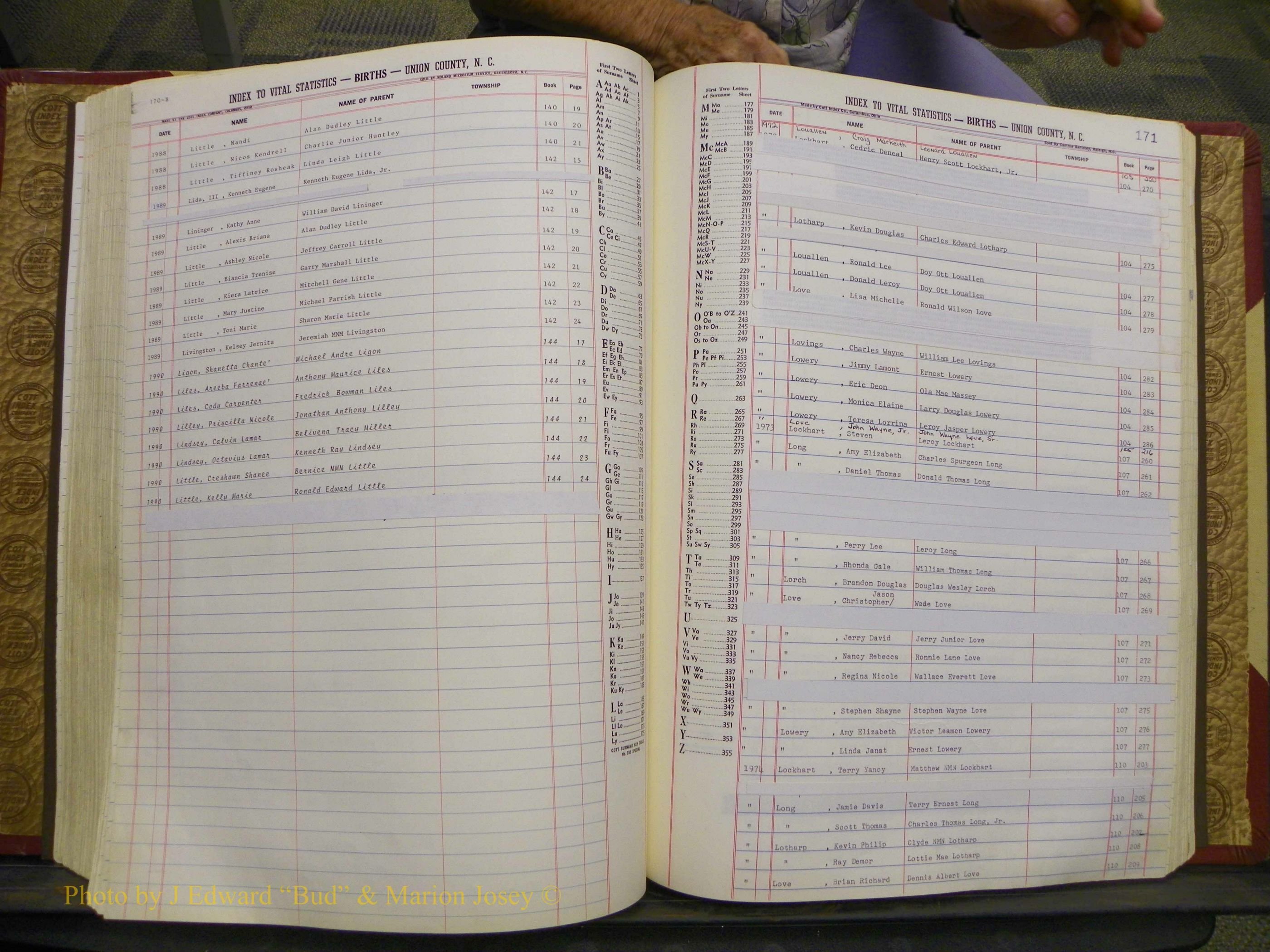 Union Co, NC Births, A-S, 1972-1990 (152).JPG
