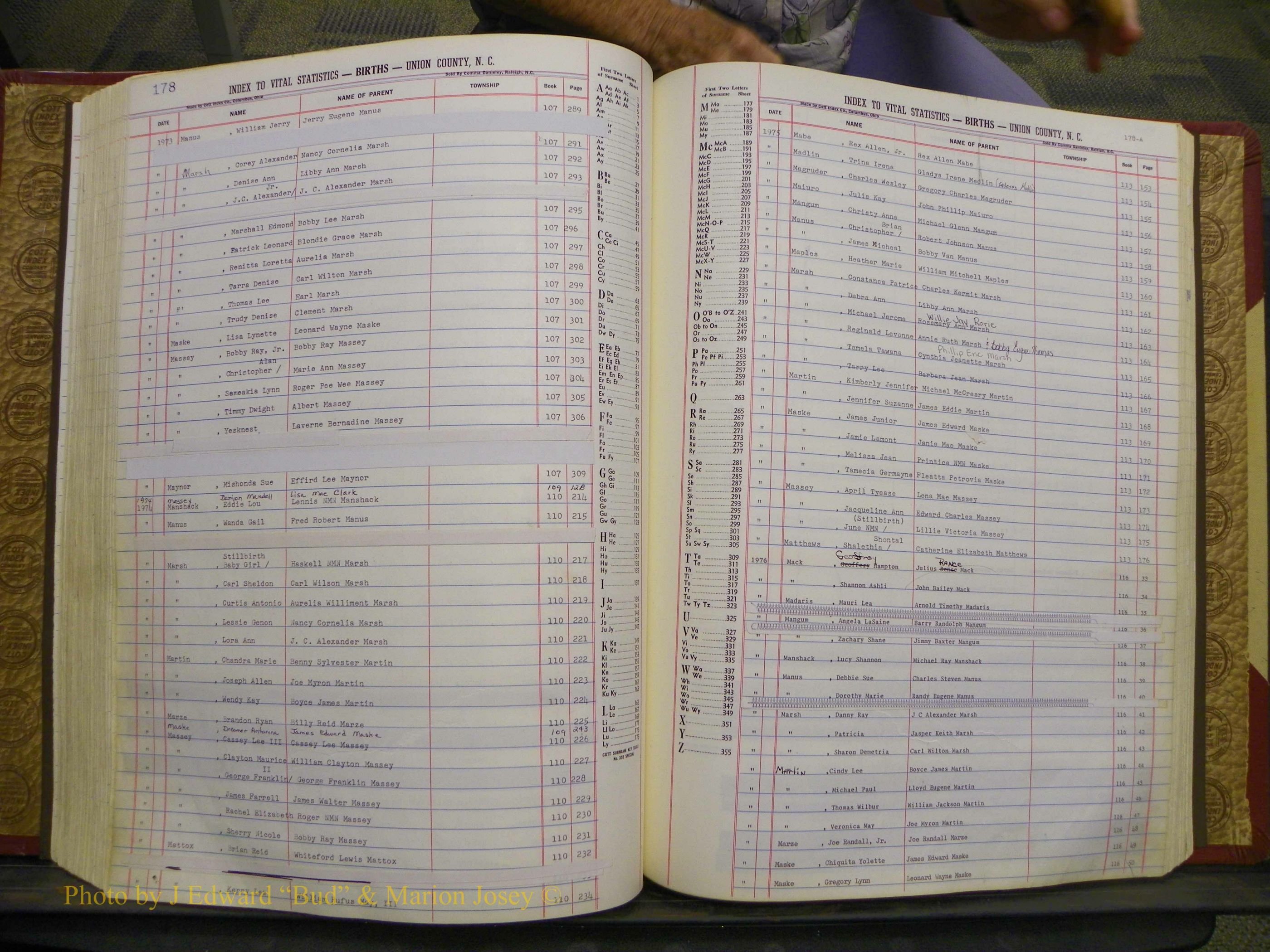 Union Co, NC Births, A-S, 1972-1990 (158).JPG