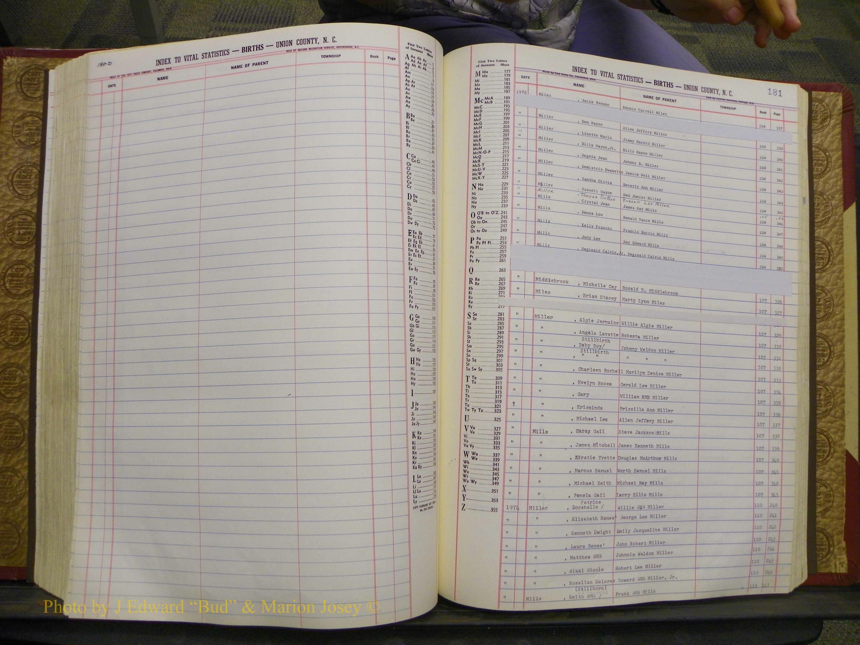 Union Co, NC Births, A-S, 1972-1990 (167).JPG