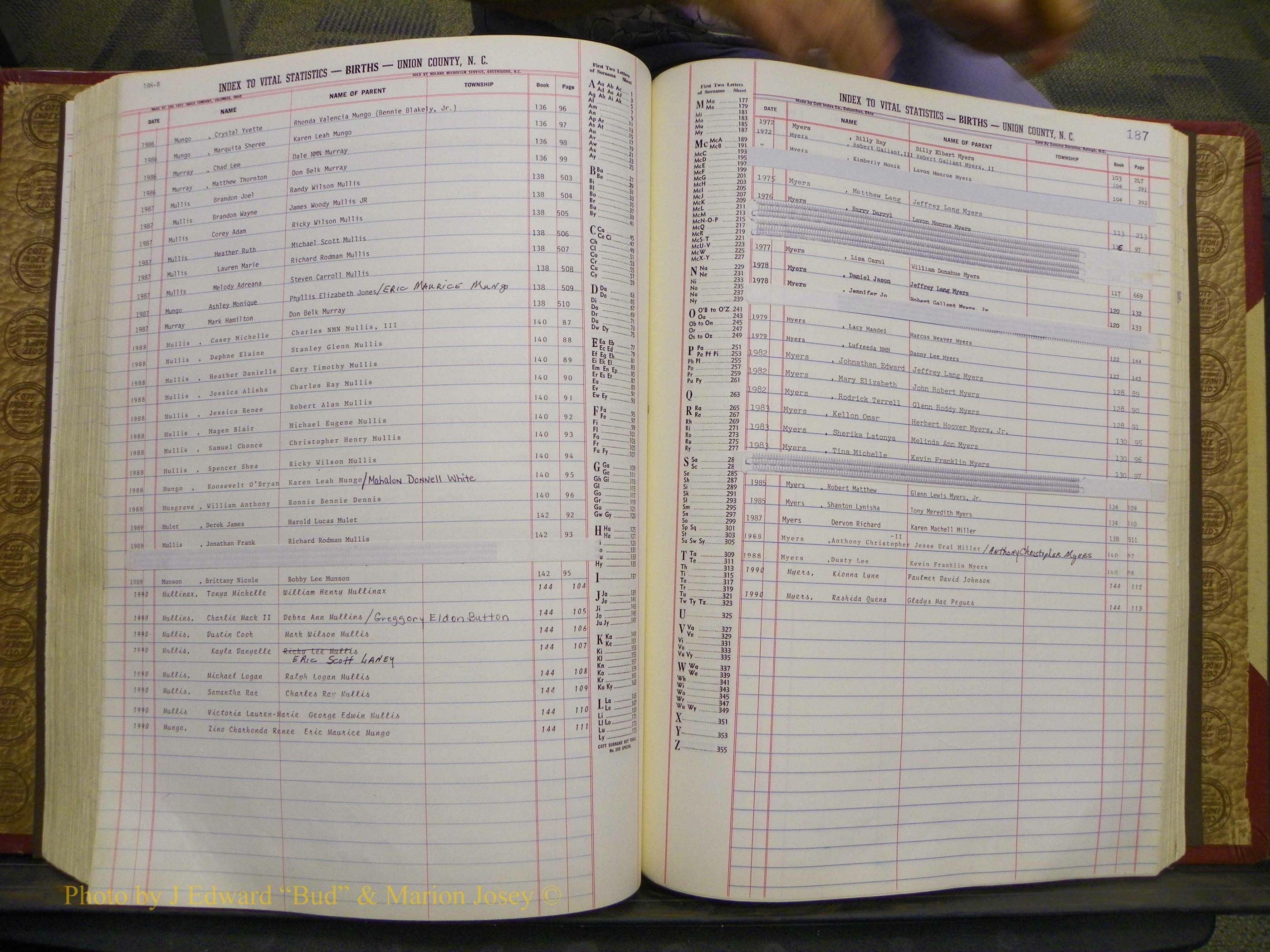 Union Co, NC Births, A-S, 1972-1990 (176).JPG