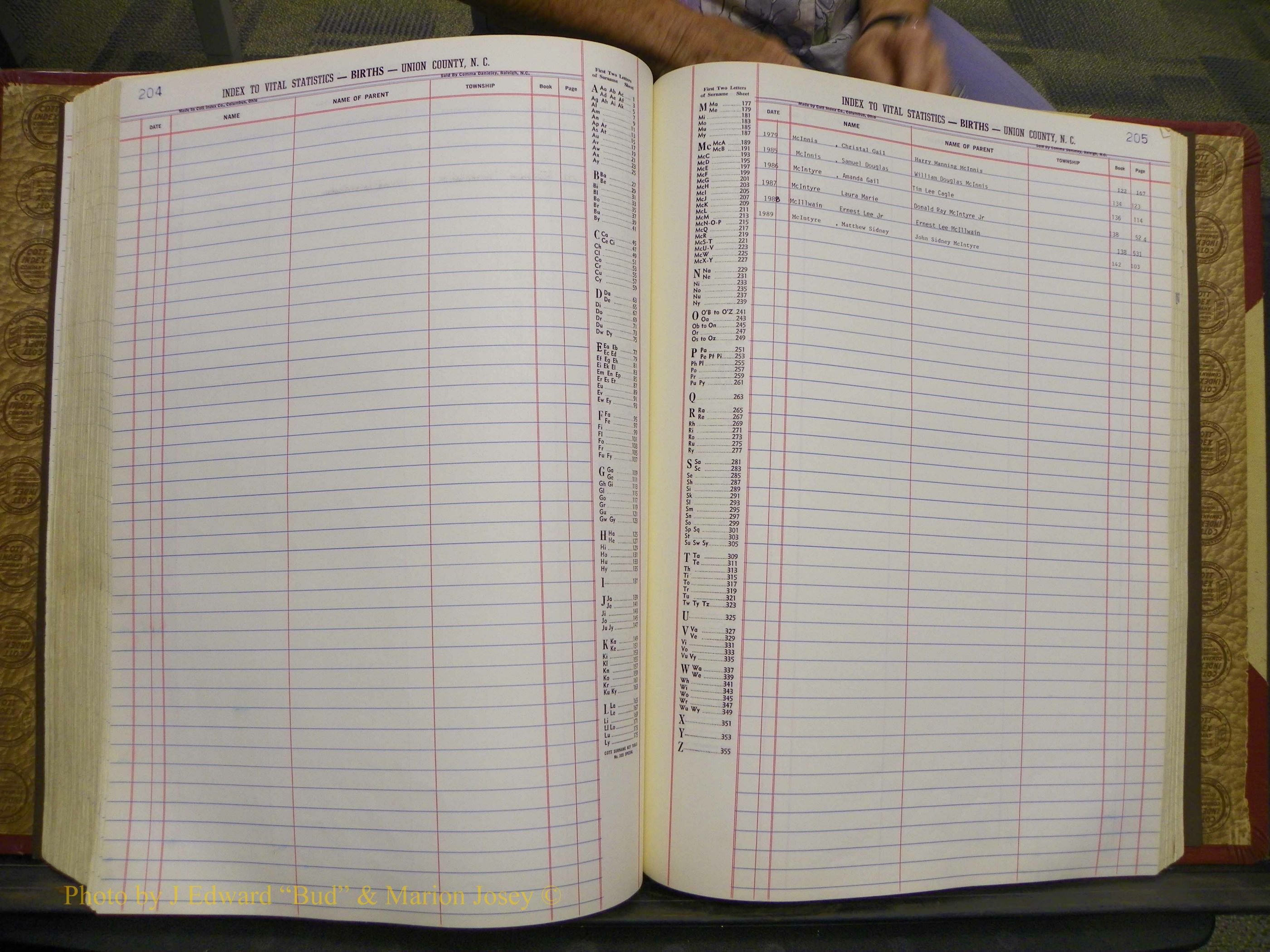 Union Co, NC Births, A-S, 1972-1990 (186).JPG