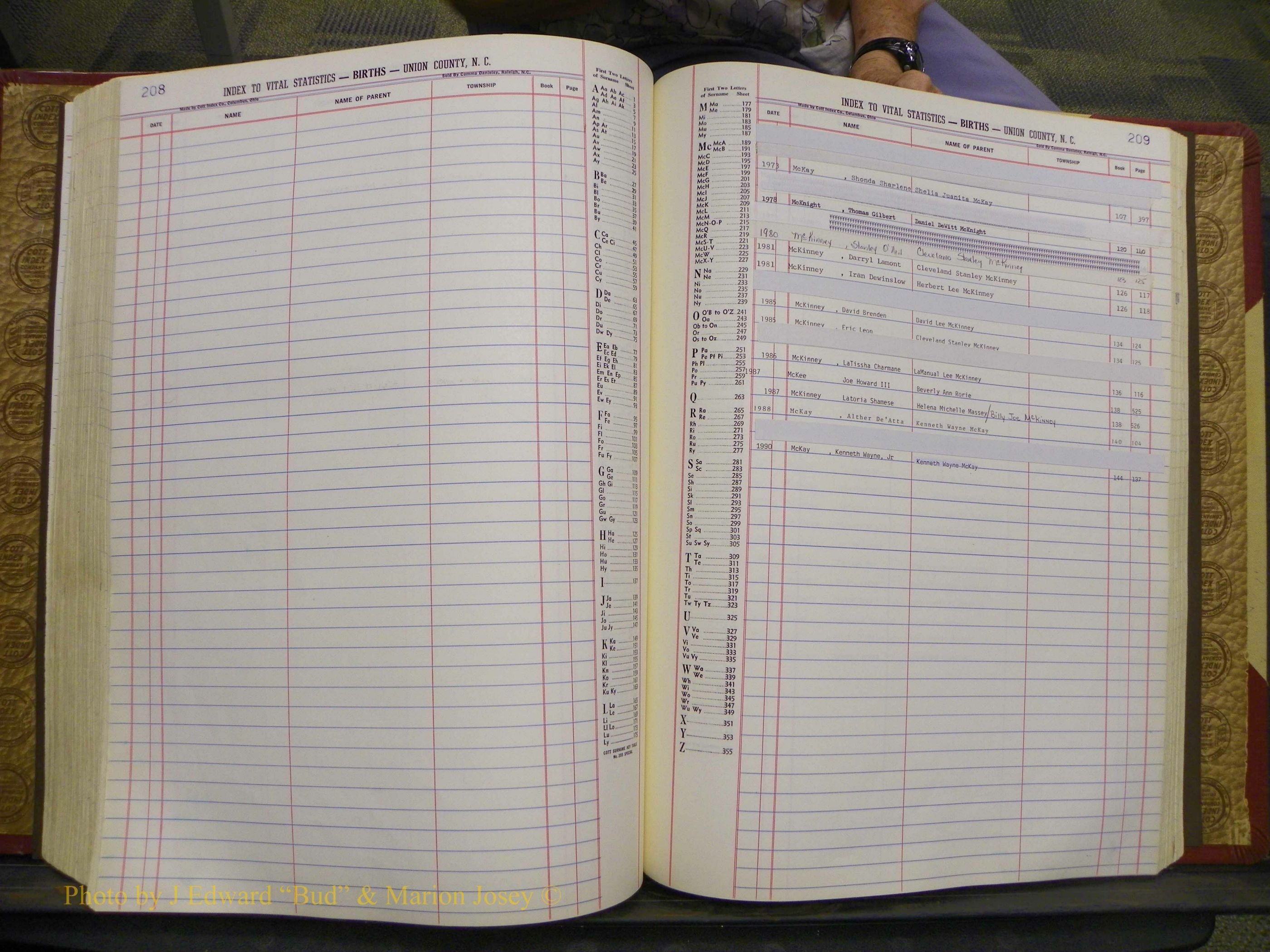 Union Co, NC Births, A-S, 1972-1990 (187).JPG