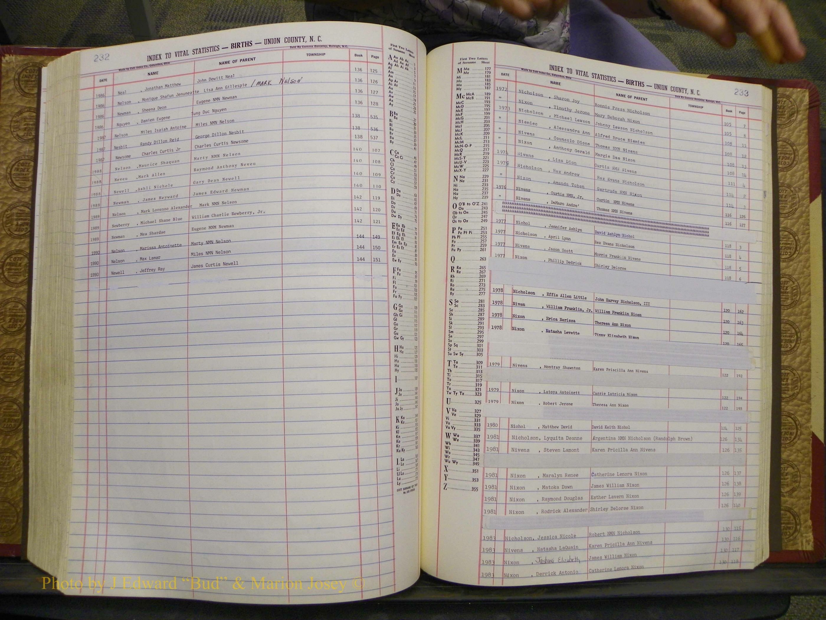 Union Co, NC Births, A-S, 1972-1990 (198).JPG