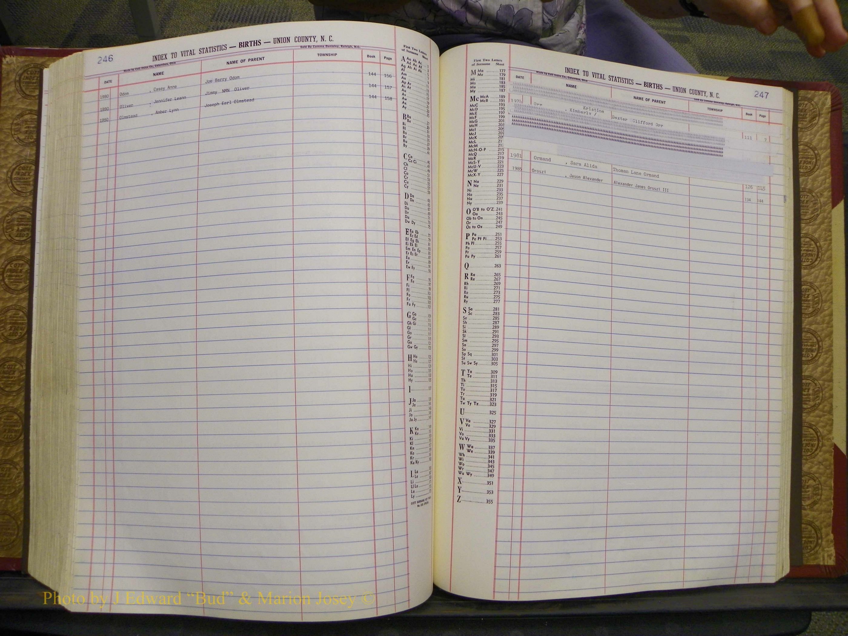 Union Co, NC Births, A-S, 1972-1990 (203).JPG