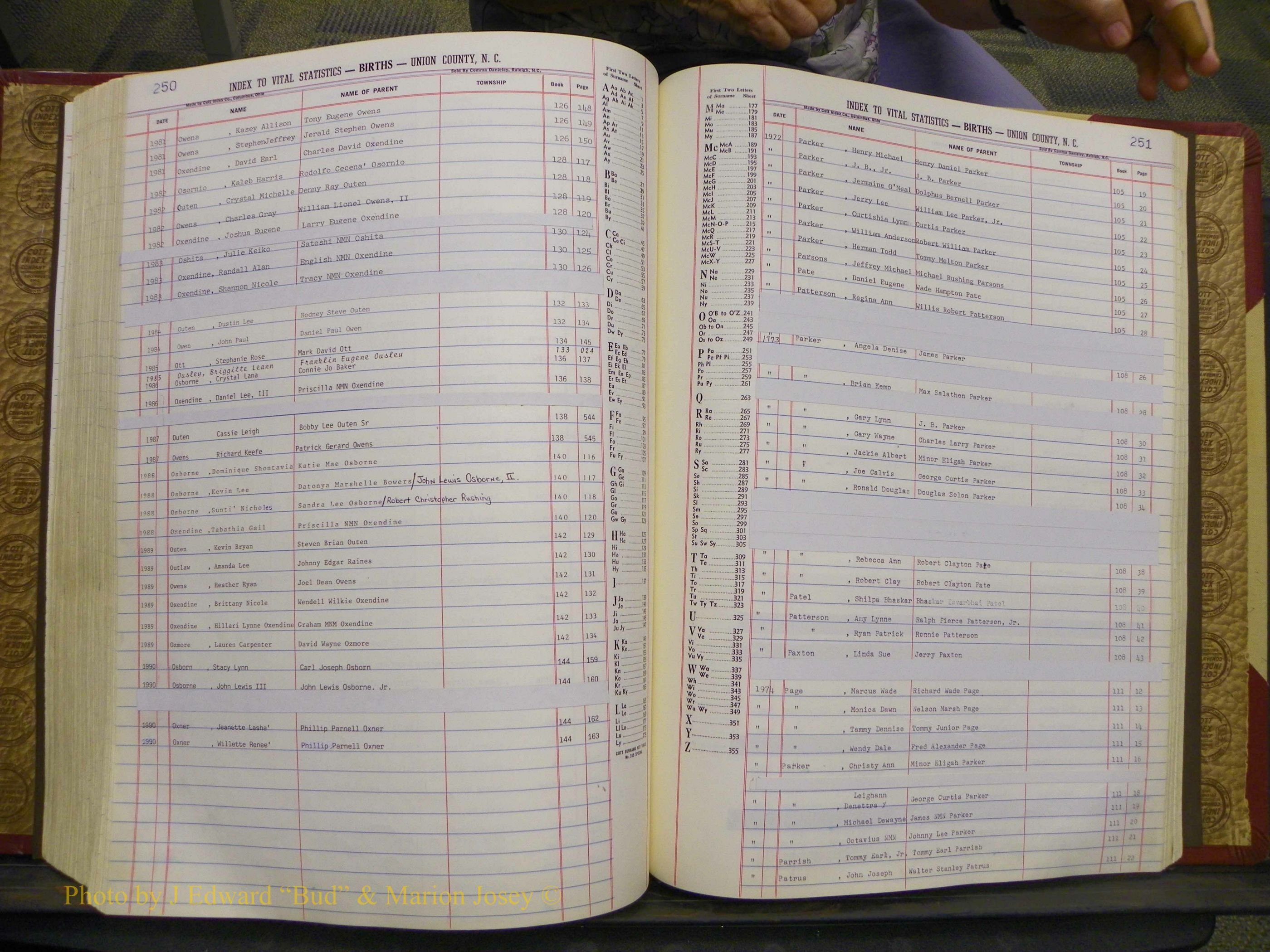 Union Co, NC Births, A-S, 1972-1990 (204).JPG