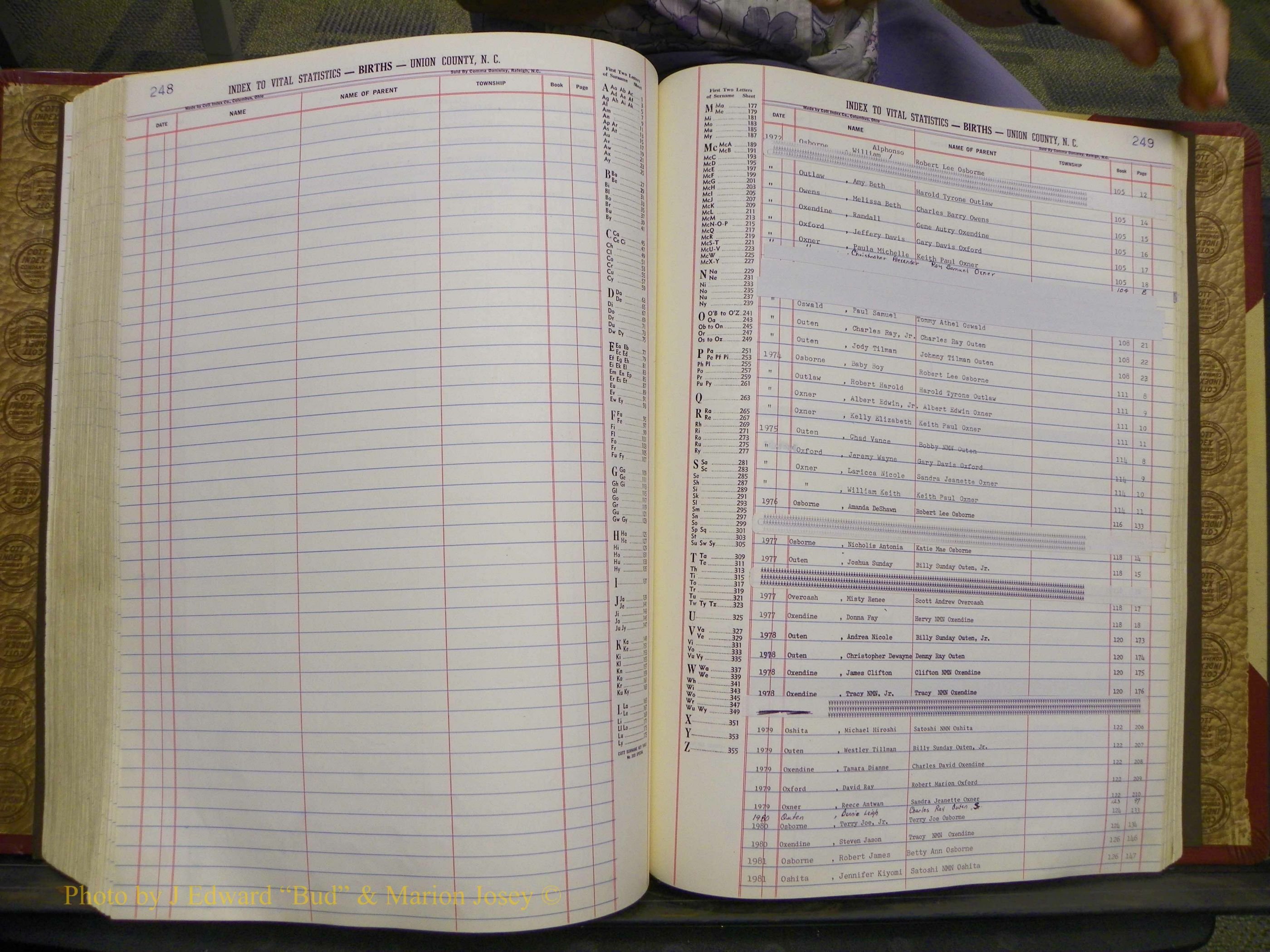 Union Co, NC Births, A-S, 1972-1990 (205).JPG