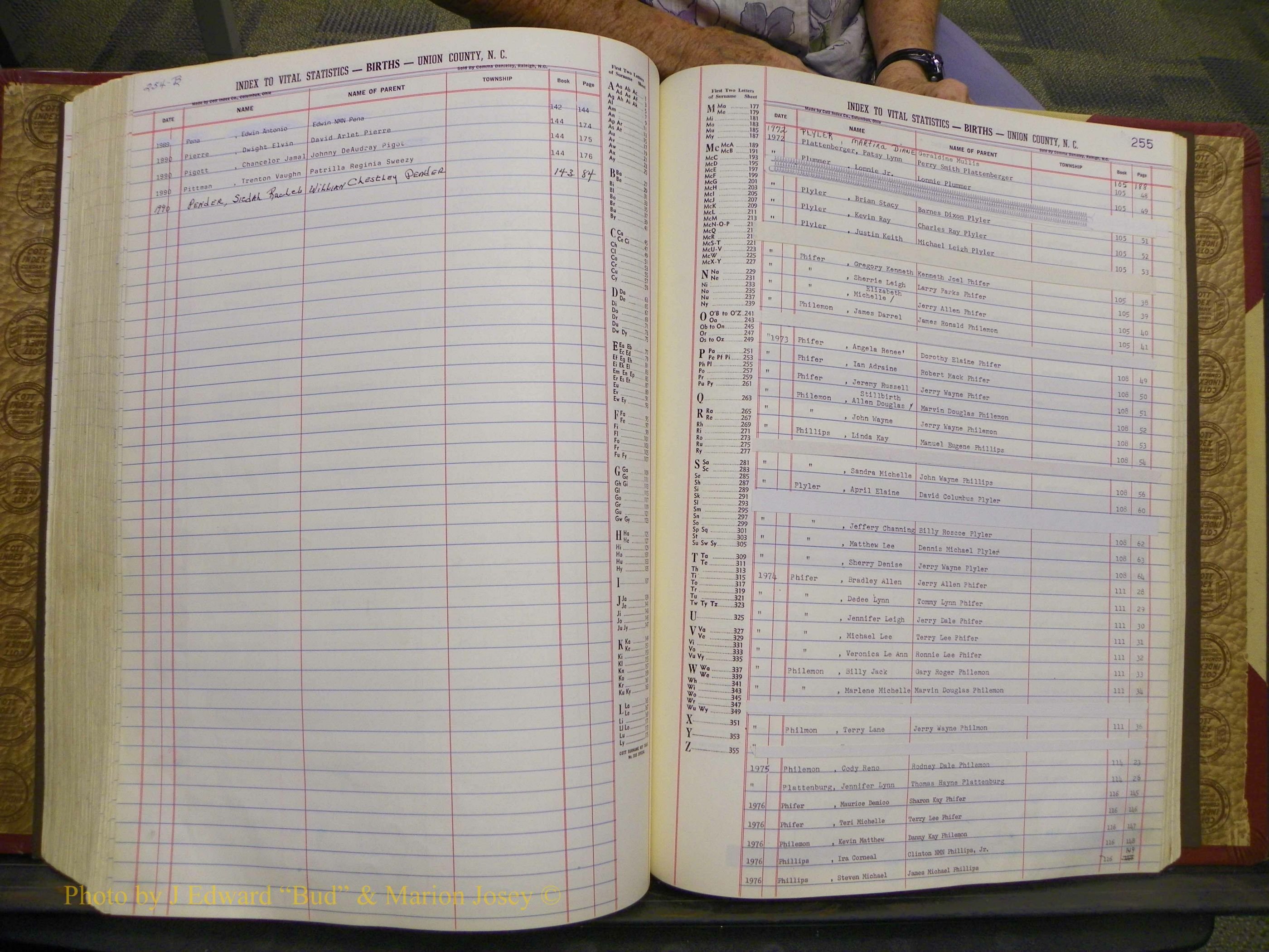 Union Co, NC Births, A-S, 1972-1990 (211).JPG