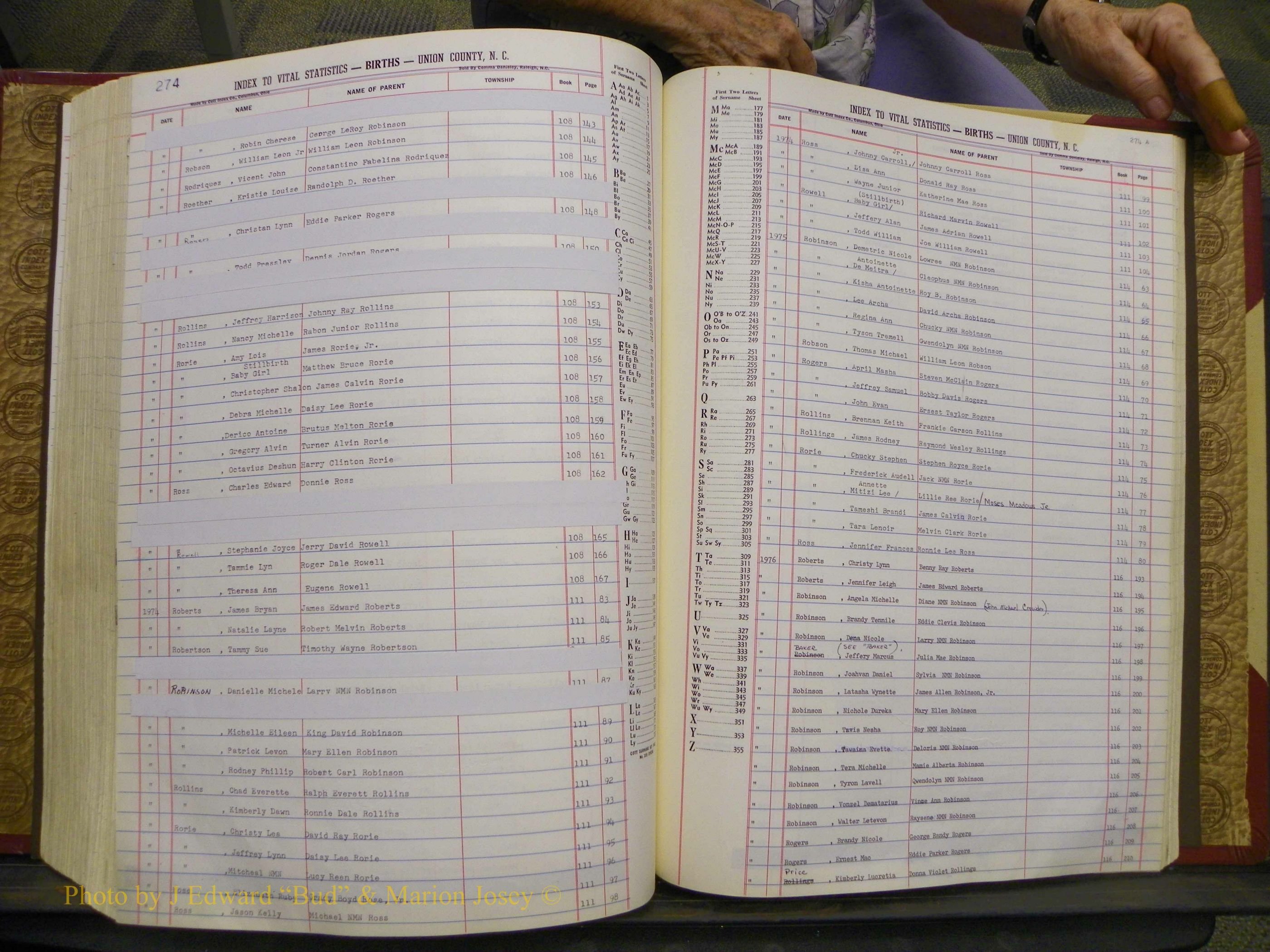 Union Co, NC Births, A-S, 1972-1990 (228).JPG