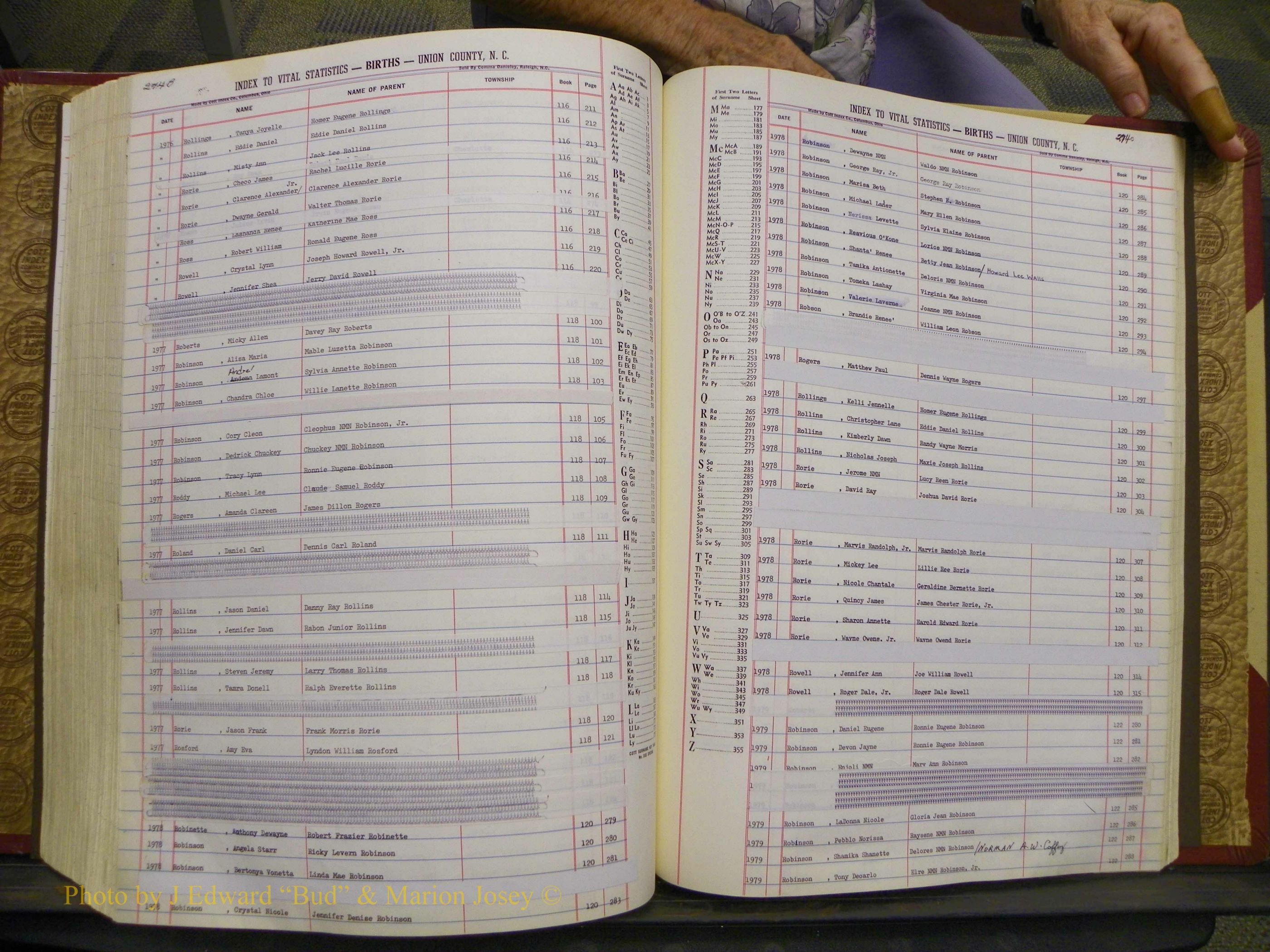 Union Co, NC Births, A-S, 1972-1990 (229).JPG