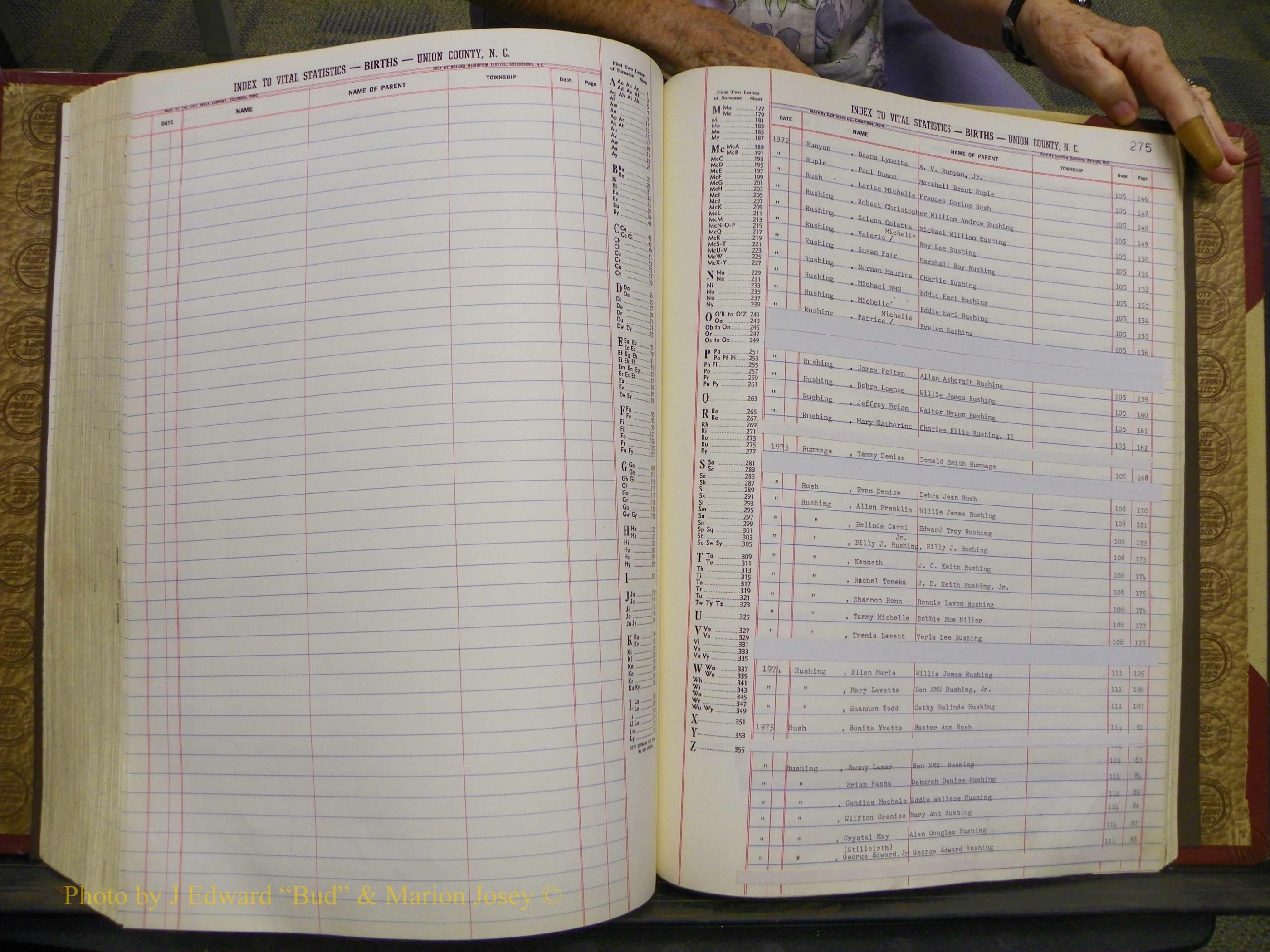Union Co, NC Births, A-S, 1972-1990 (233).JPG