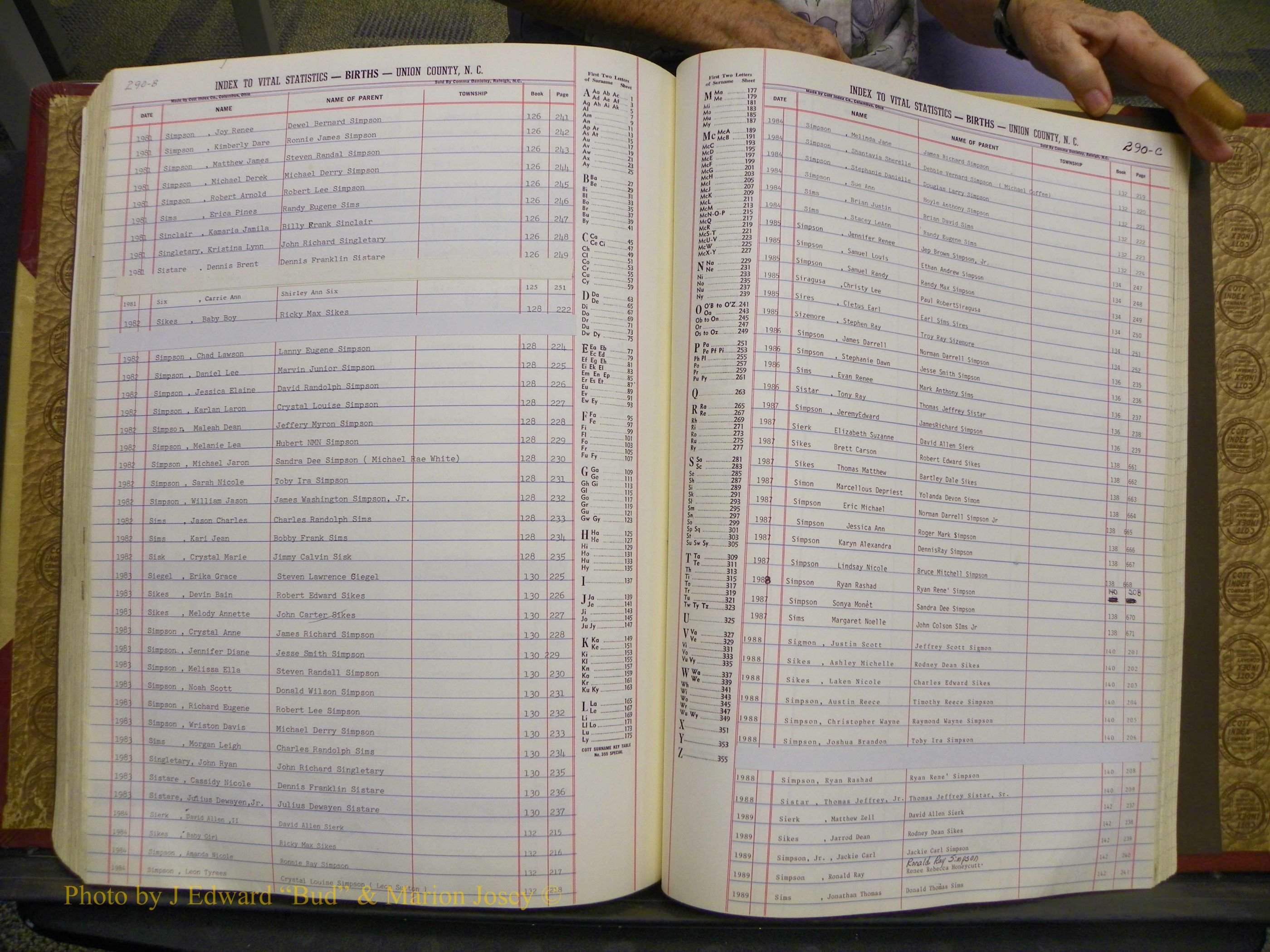 Union Co, NC Births, A-S, 1972-1990 (245).JPG