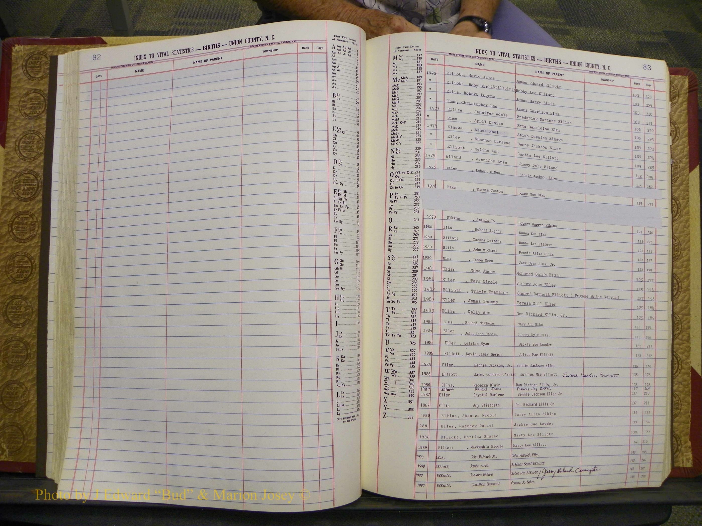 Union Co, NC Births, A-S, 1972-1990 (72).JPG