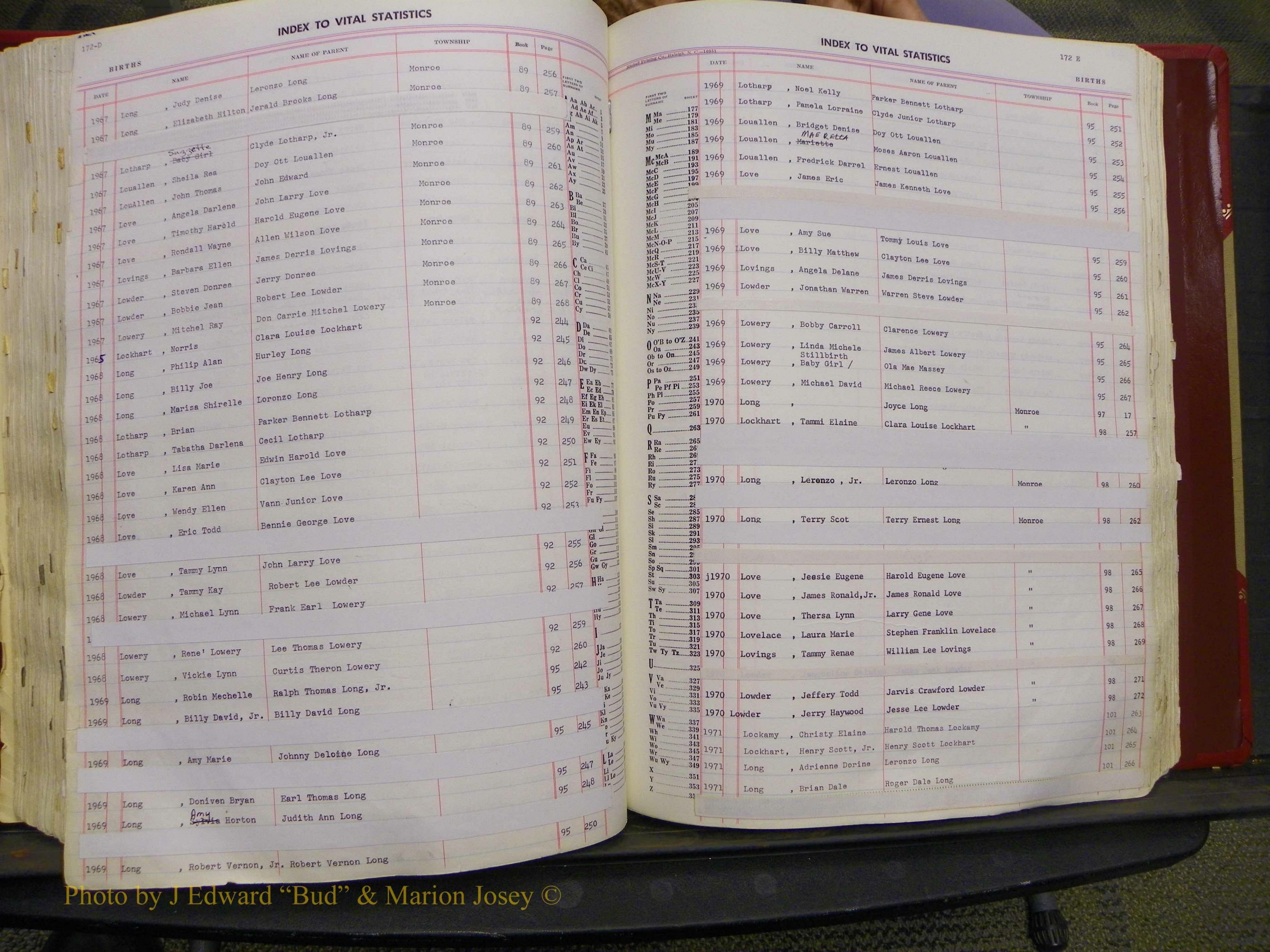 Union Co, NC Births, A-Z, 1956-1971 (196).JPG