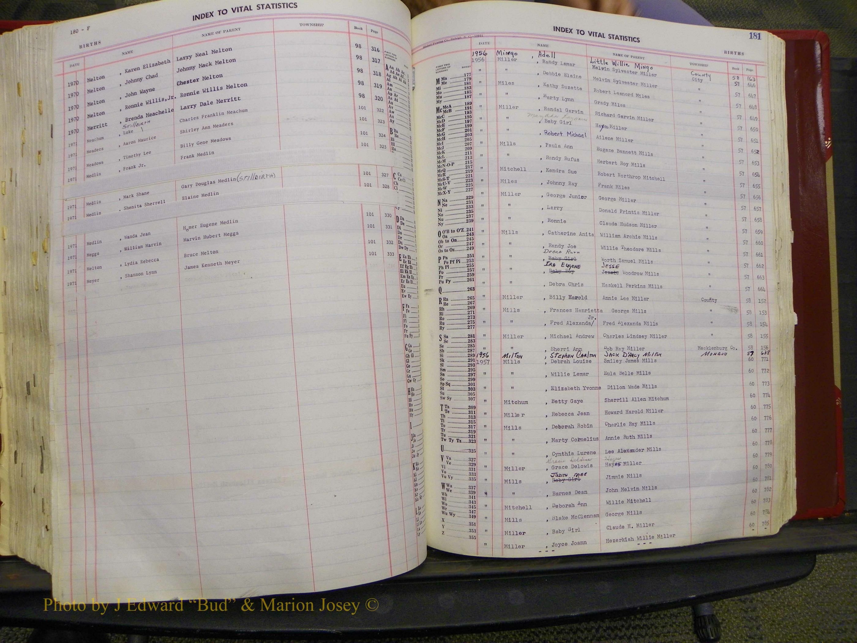 Union Co, NC Births, A-Z, 1956-1971 (209).JPG