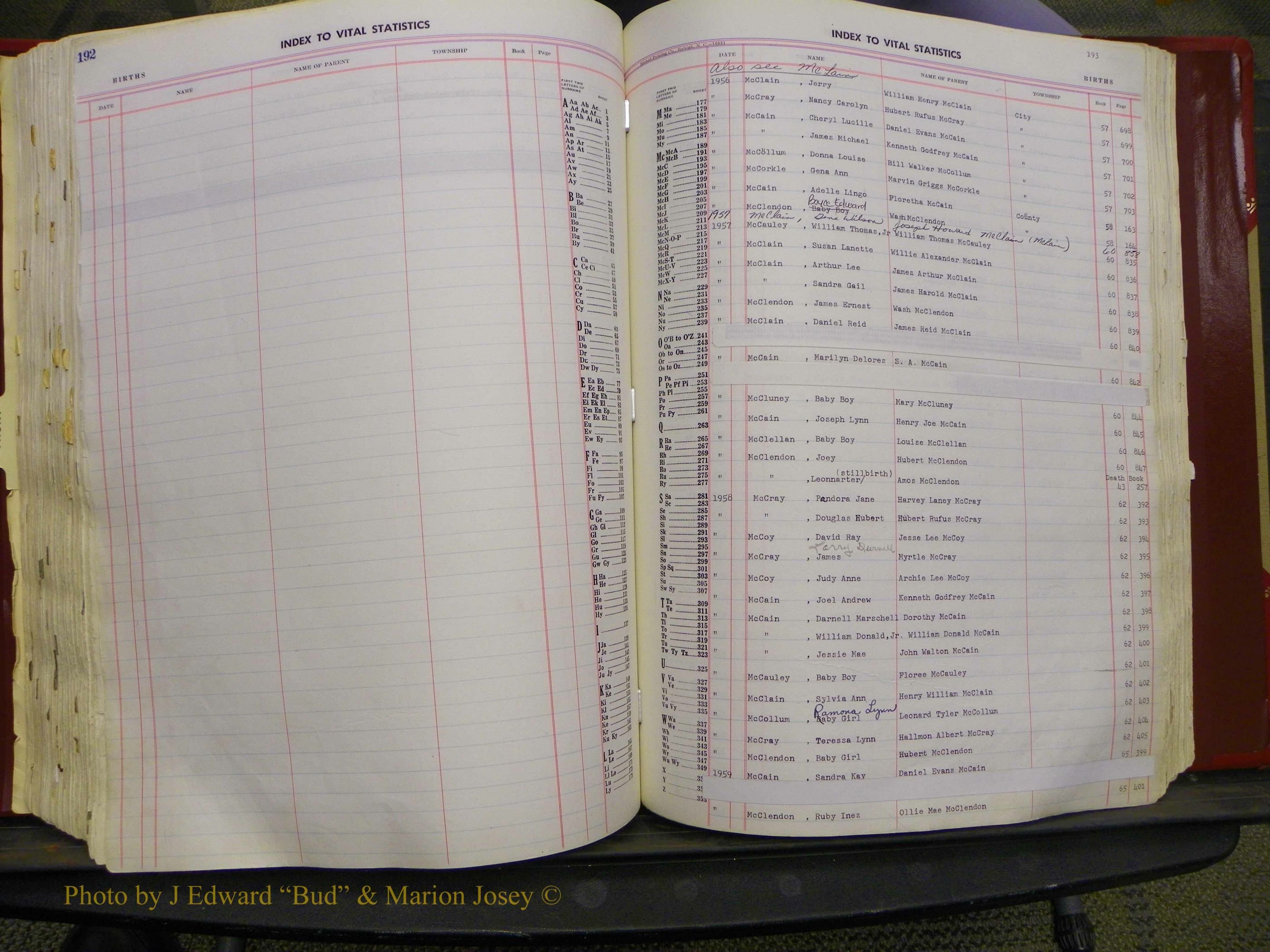 Union Co, NC Births, A-Z, 1956-1971 (225).JPG
