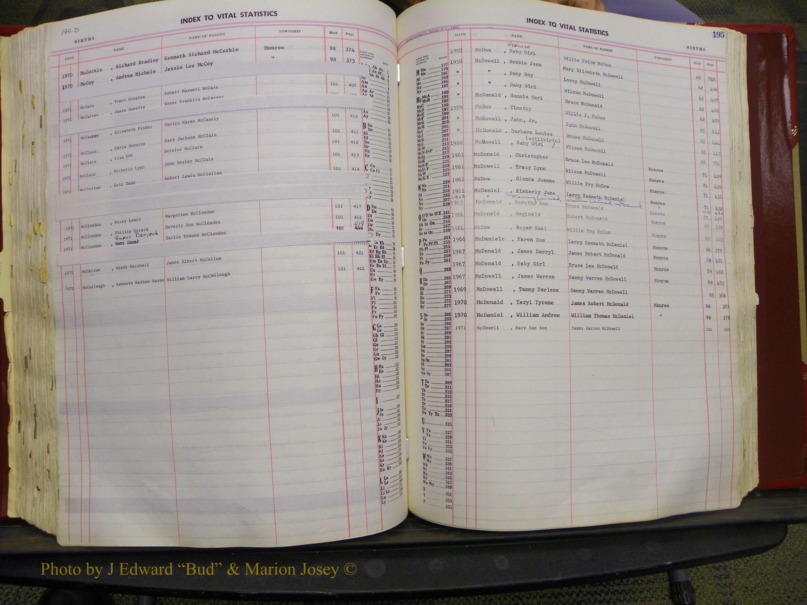 Union Co, NC Births, A-Z, 1956-1971 (230).JPG