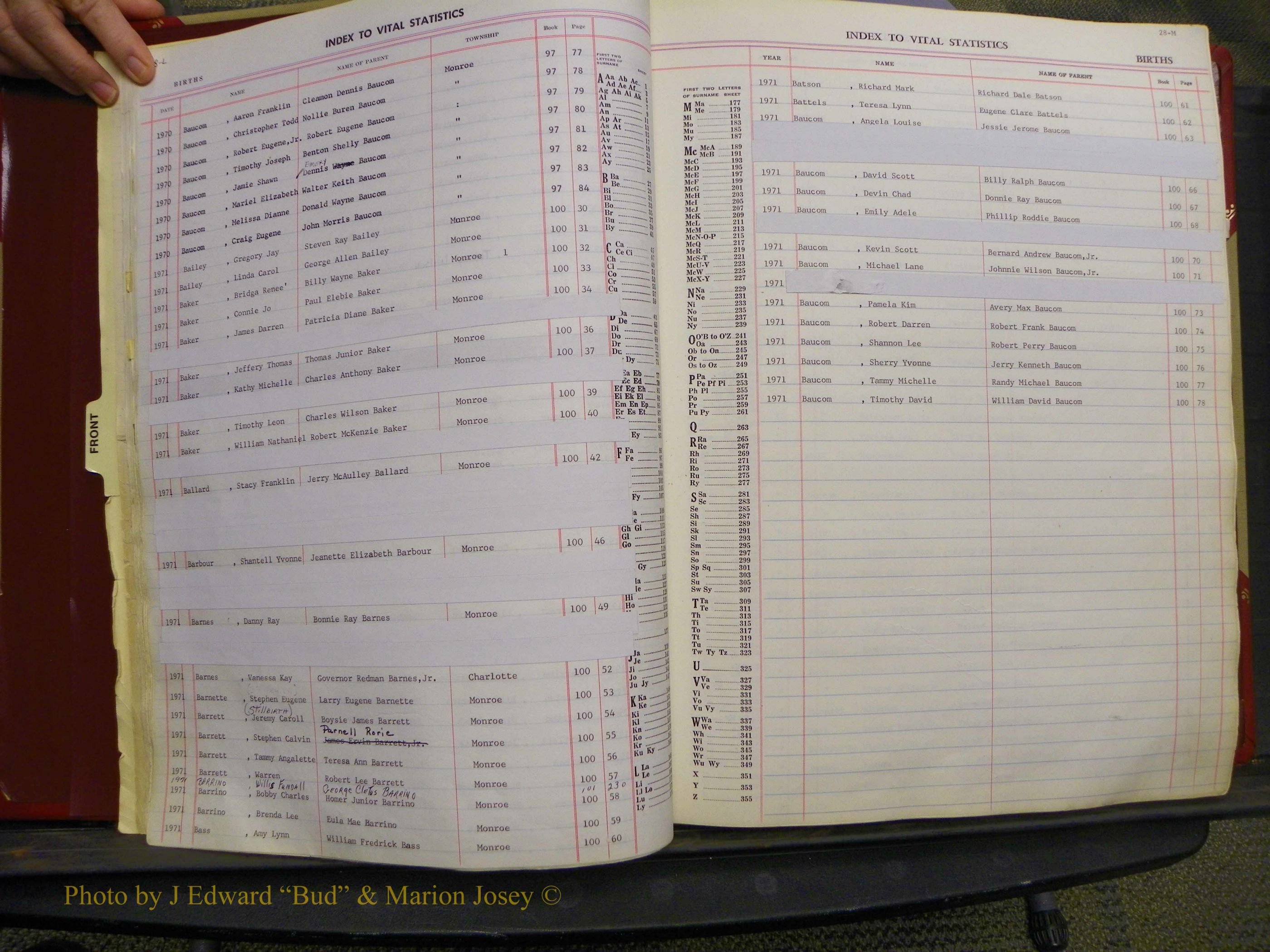 Union Co, NC Births, A-Z, 1956-1971 (25).JPG