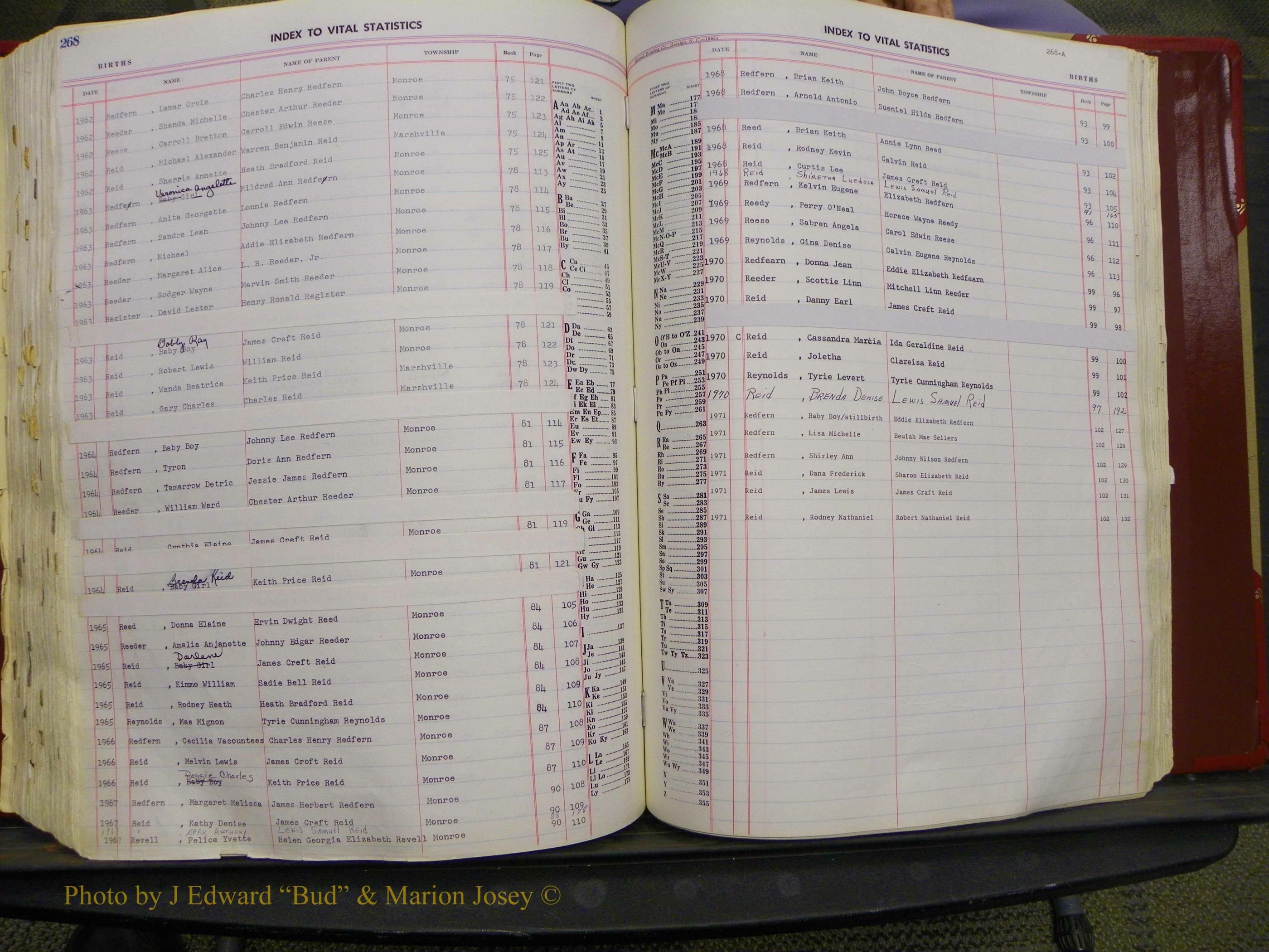 Union Co, NC Births, A-Z, 1956-1971 (277).JPG