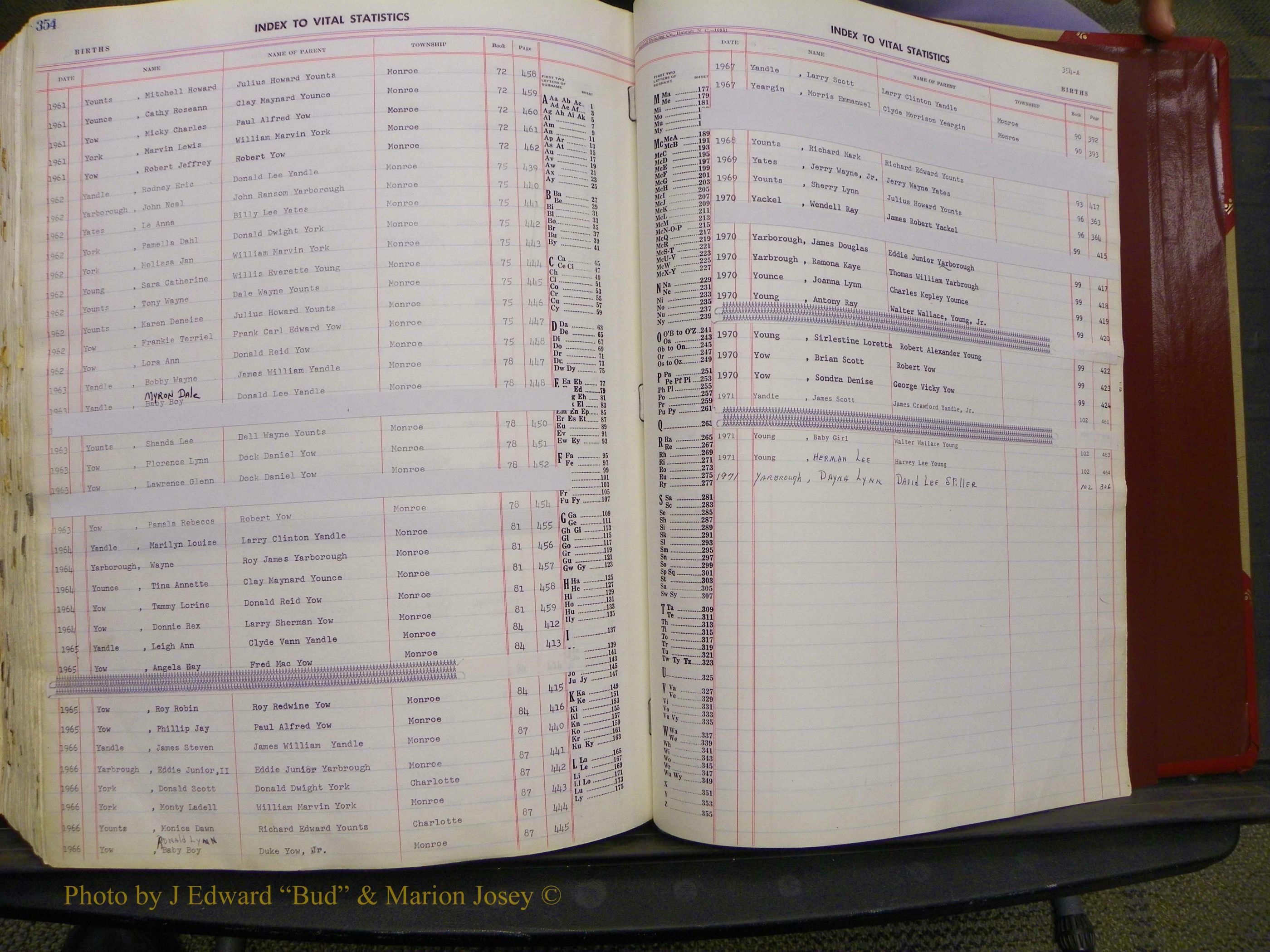 Union Co, NC Births, A-Z, 1956-1971 (365).JPG