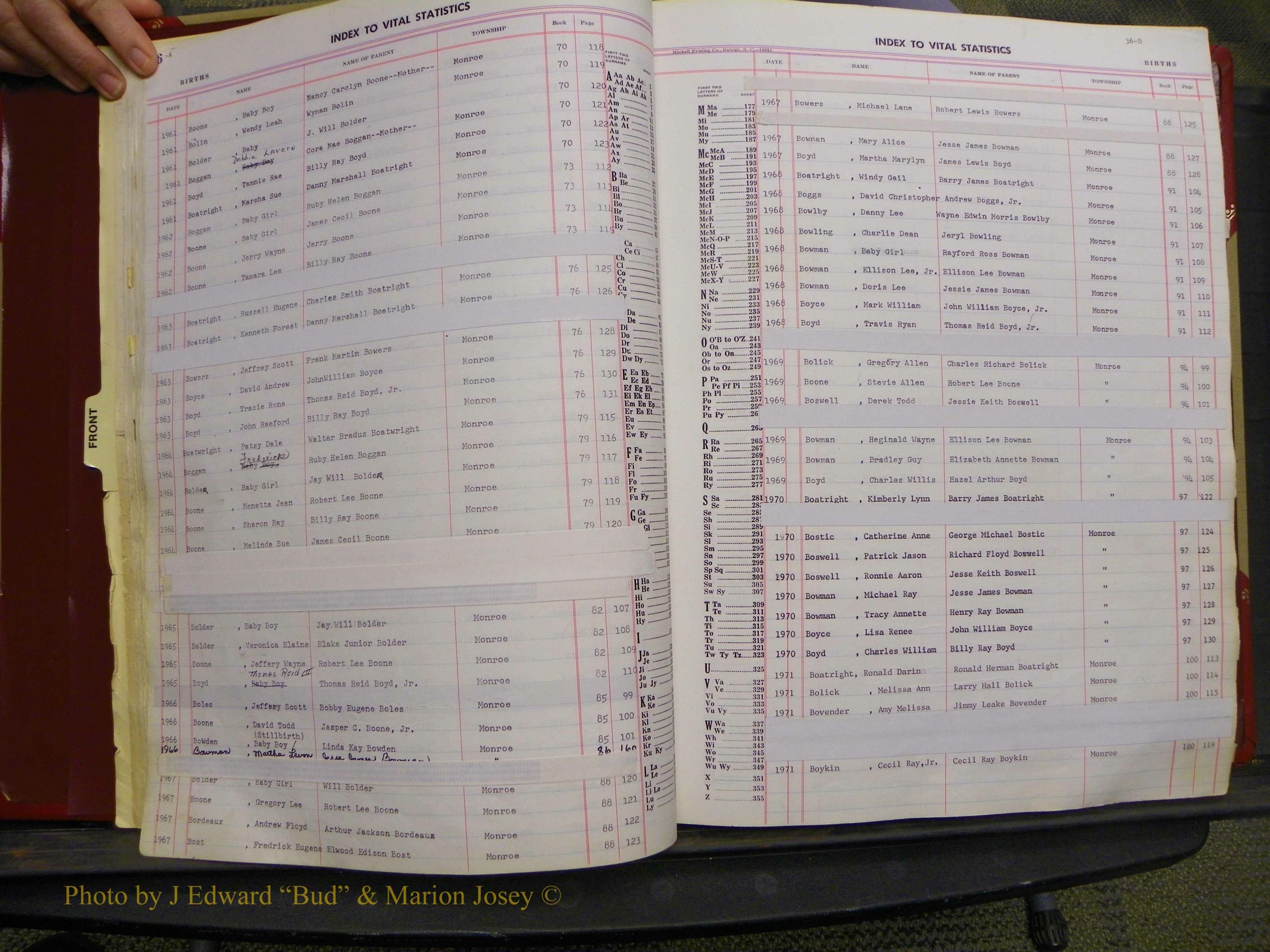 Union Co, NC Births, A-Z, 1956-1971 (37).JPG
