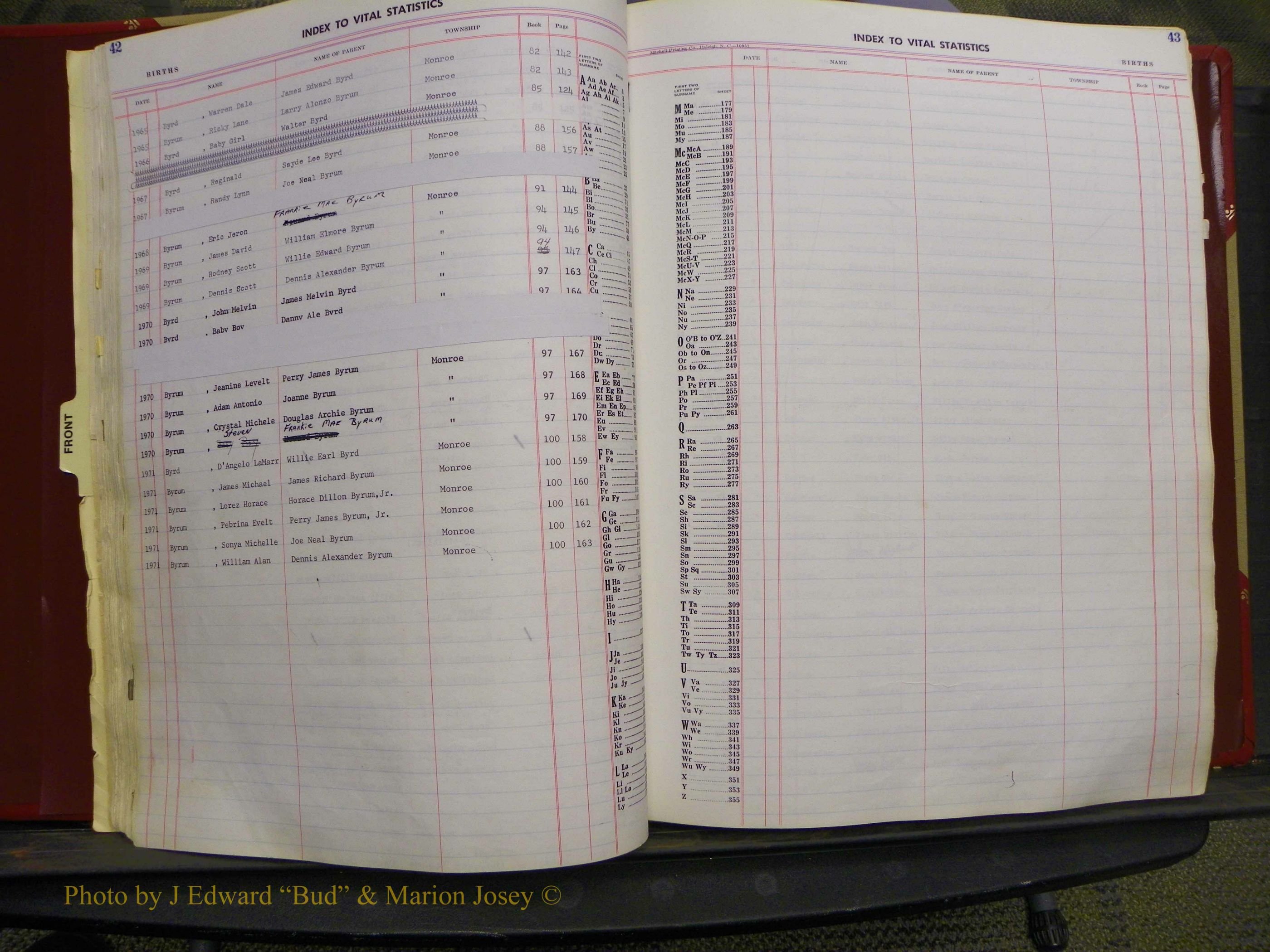 Union Co, NC Births, A-Z, 1956-1971 (47).JPG