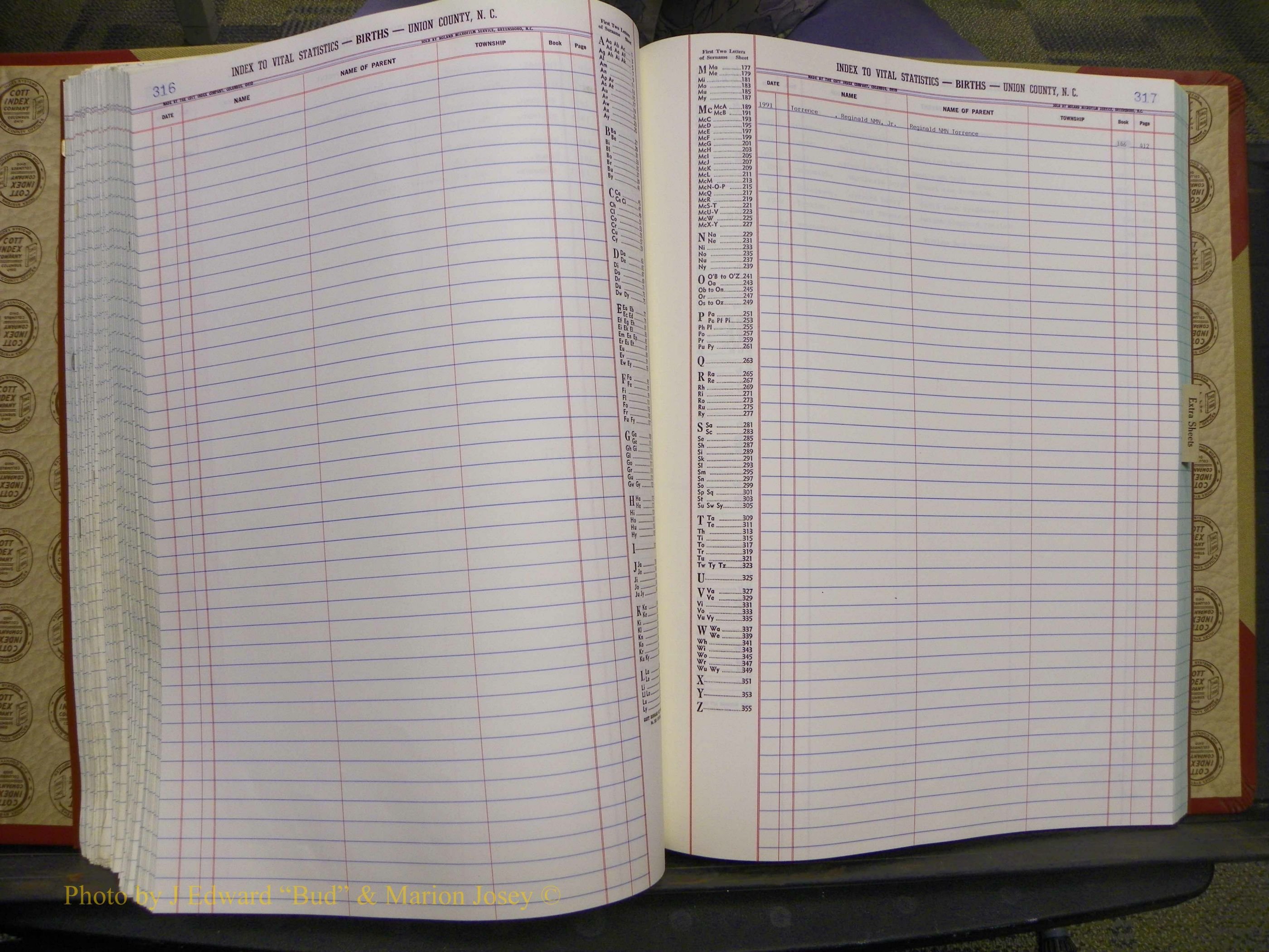 Union Co, NC Births, A-Z, 1991-1992 (134).JPG