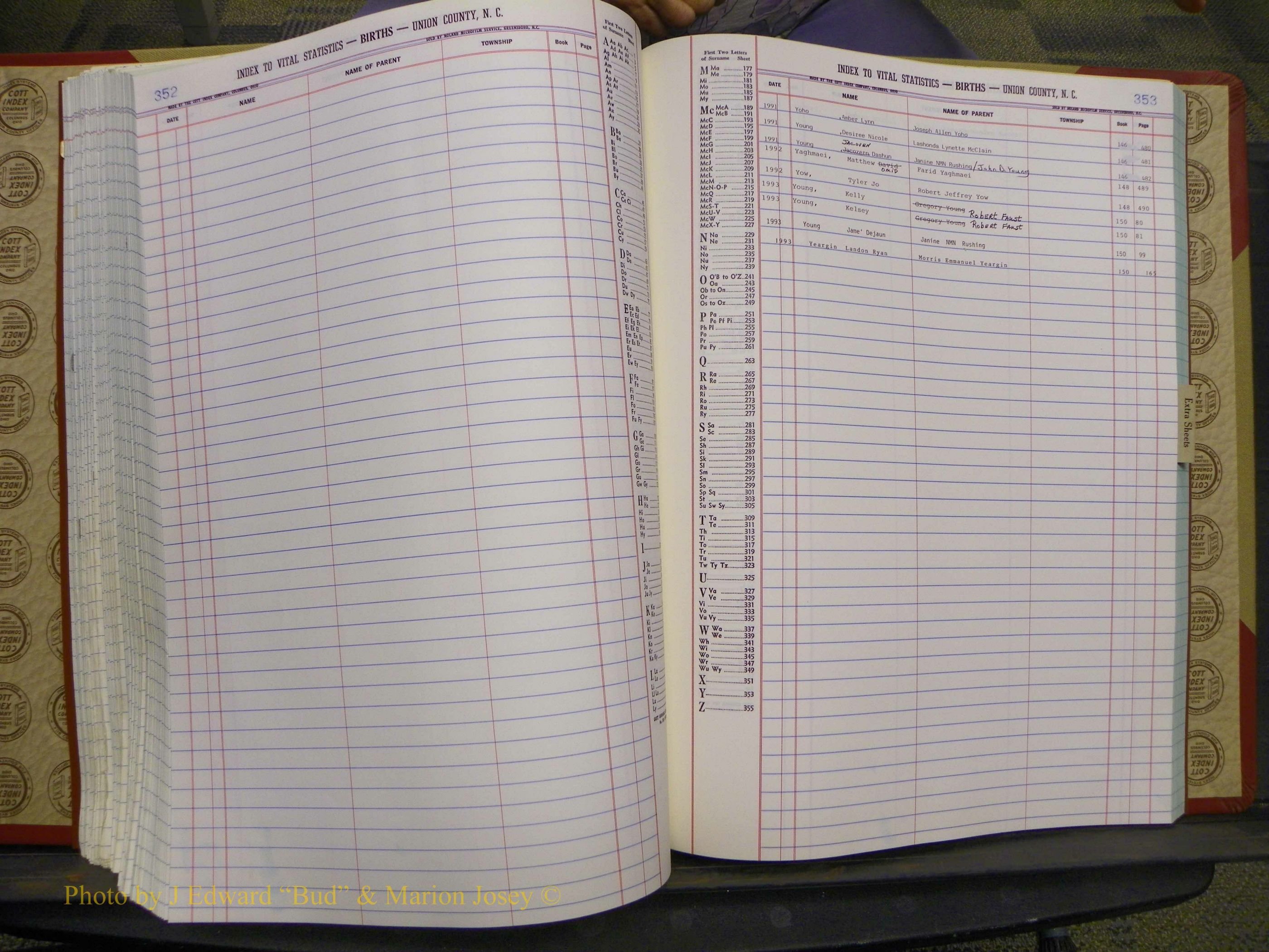 Union Co, NC Births, A-Z, 1991-1992 (150).JPG