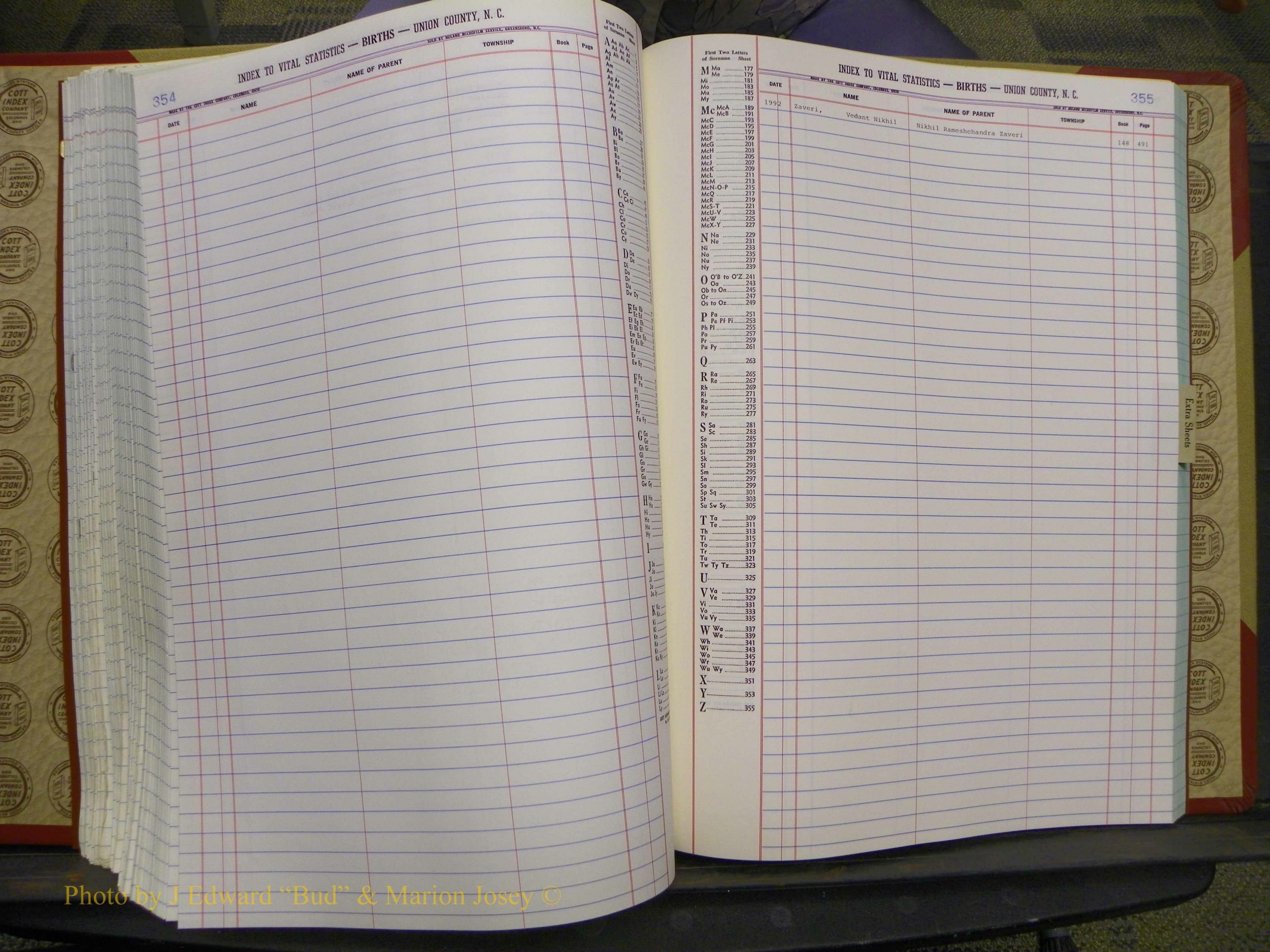 Union Co, NC Births, A-Z, 1991-1992 (151).JPG