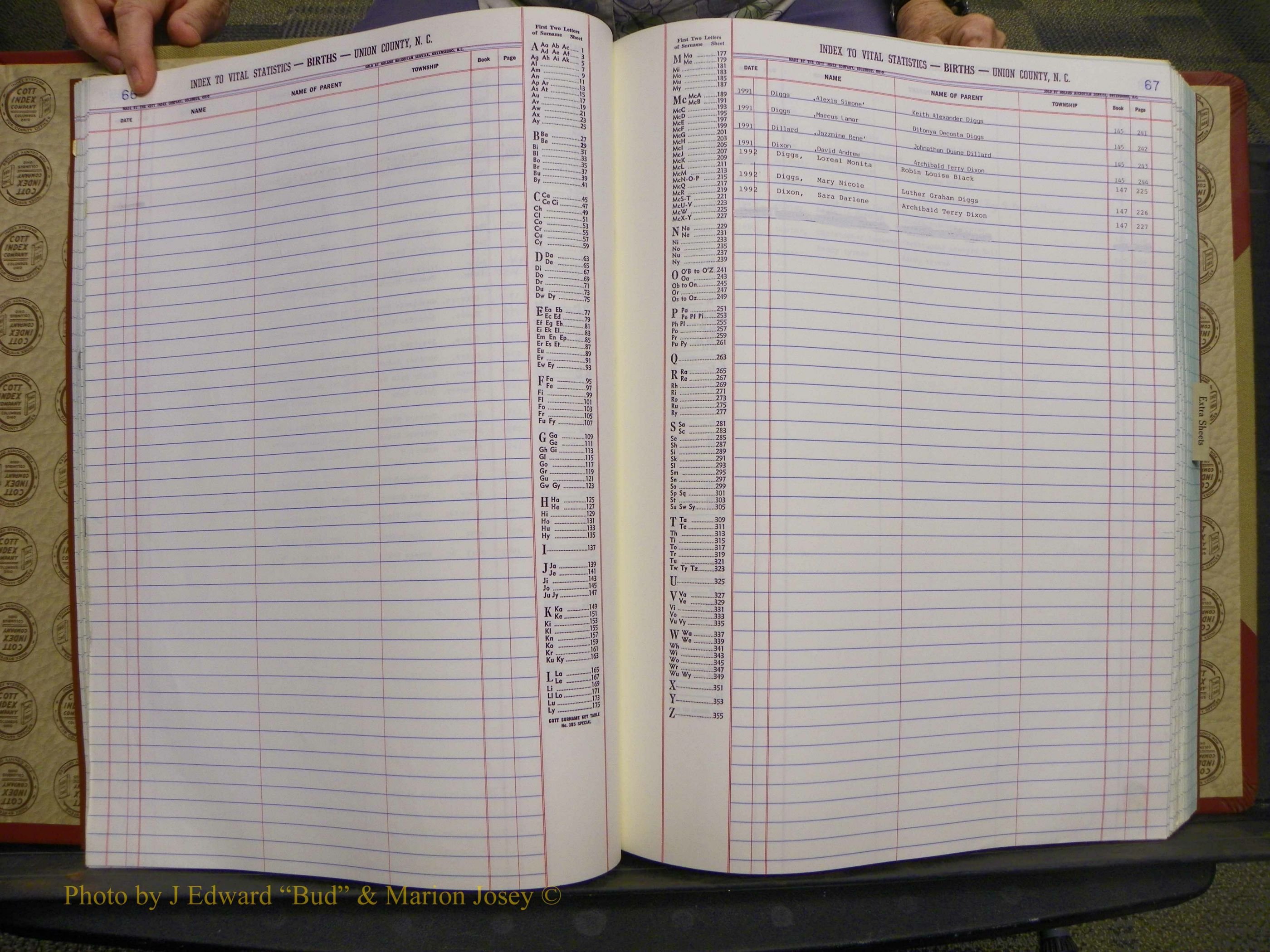 Union Co, NC Births, A-Z, 1991-1992 (26).JPG