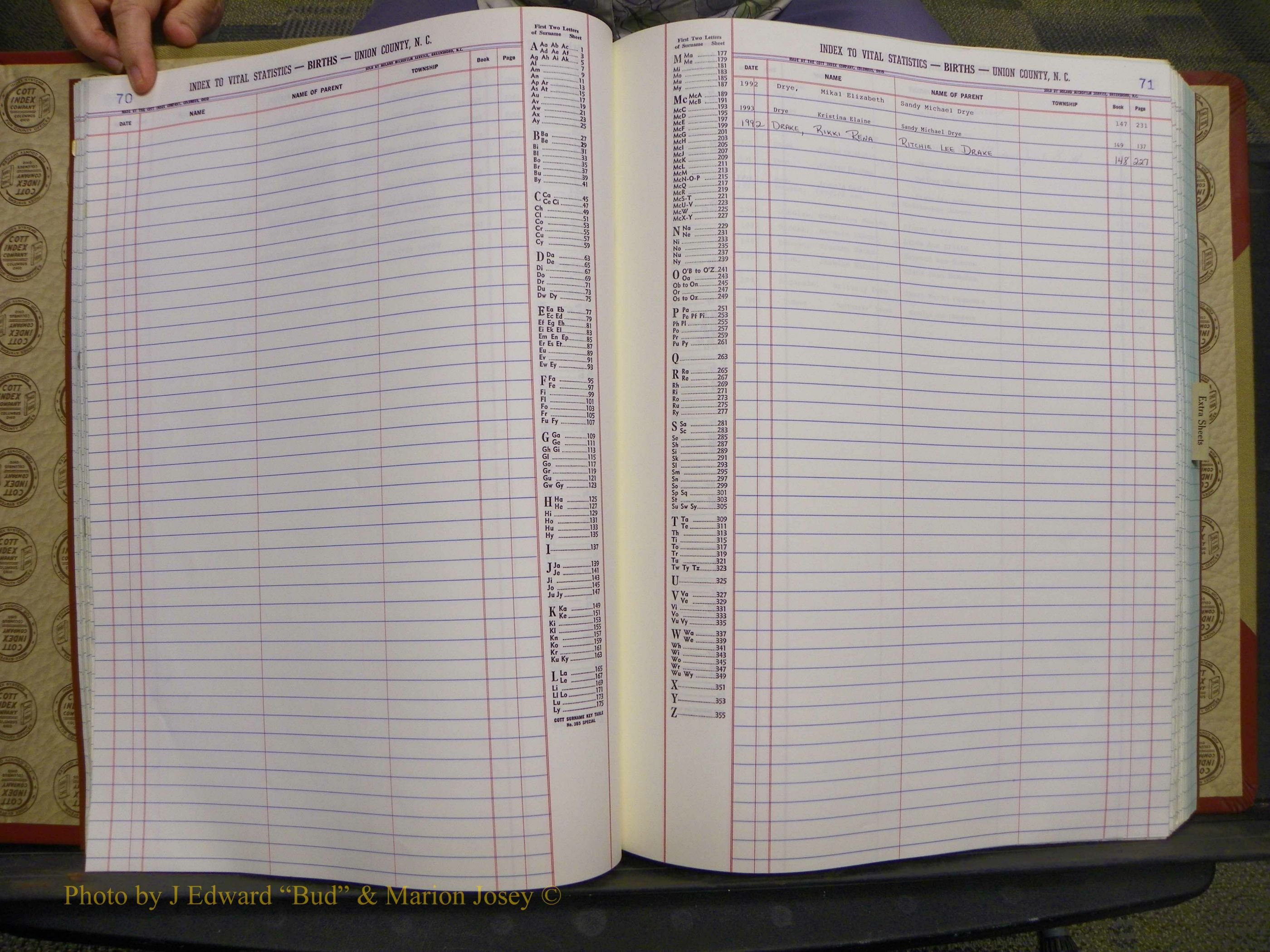 Union Co, NC Births, A-Z, 1991-1992 (29).JPG