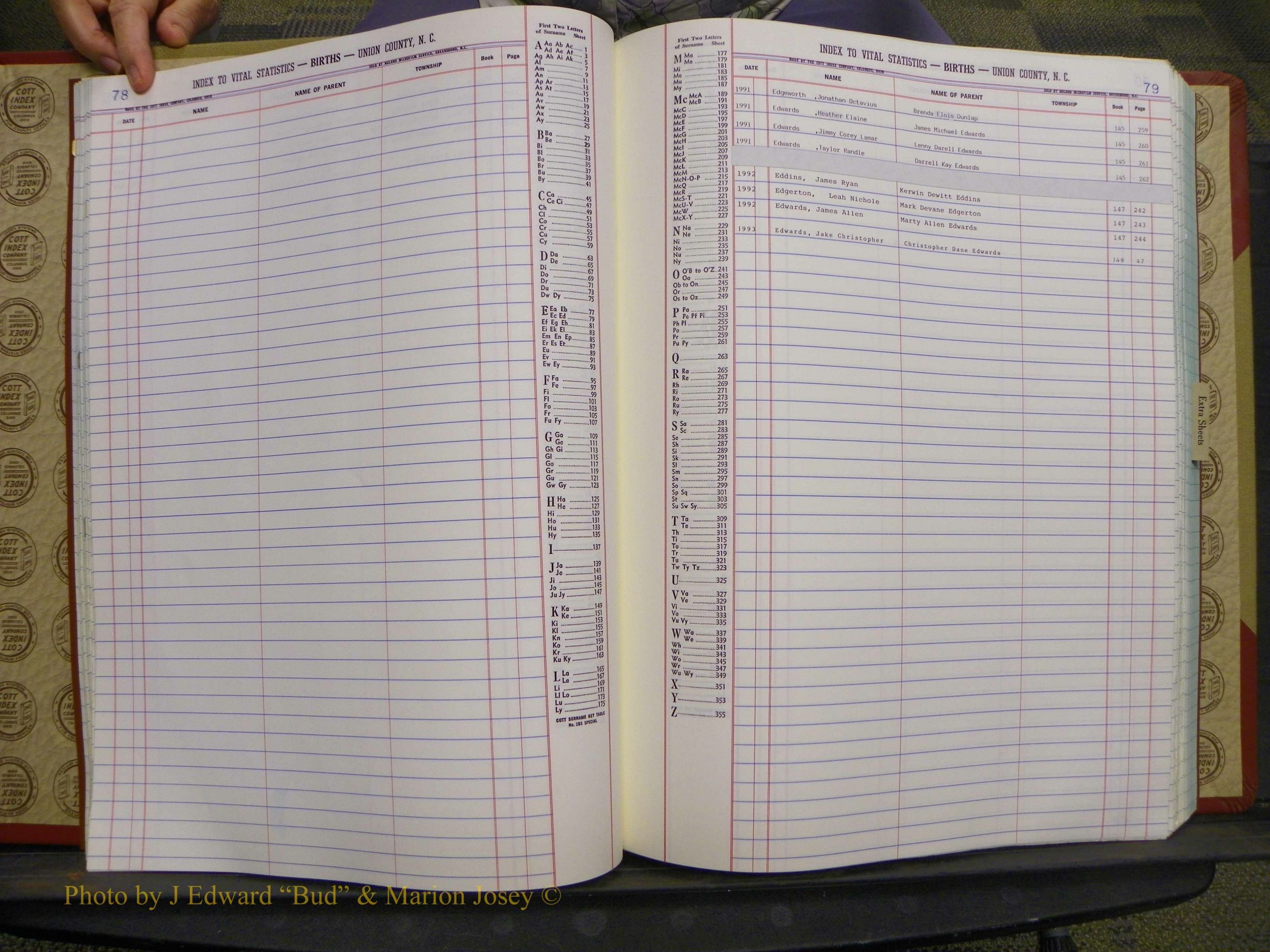 Union Co, NC Births, A-Z, 1991-1992 (31).JPG