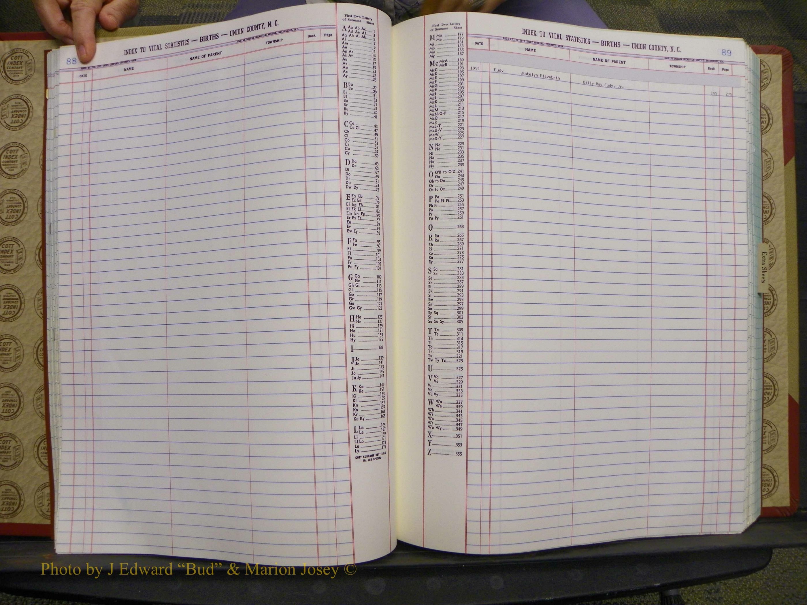 Union Co, NC Births, A-Z, 1991-1992 (36).JPG