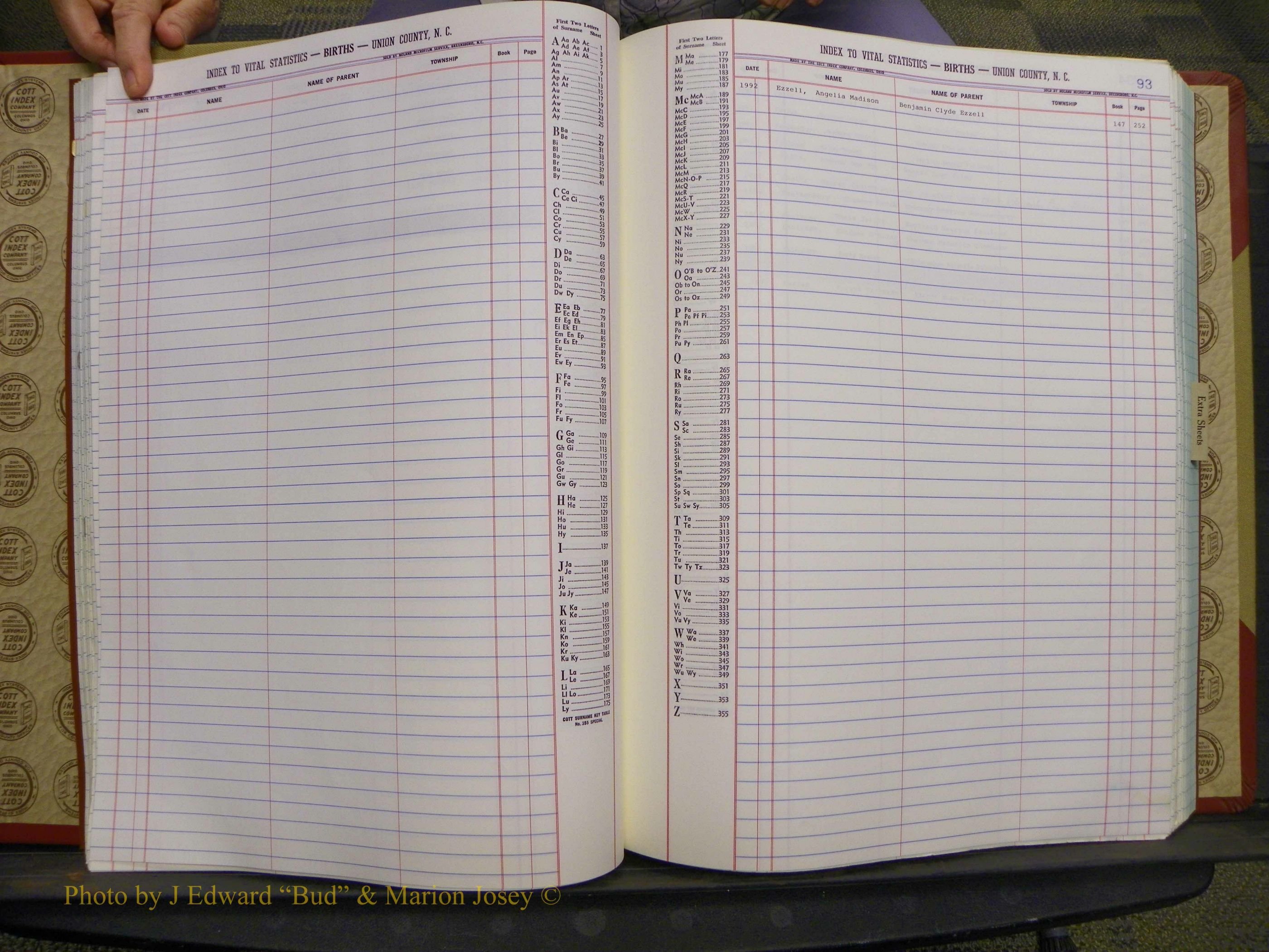 Union Co, NC Births, A-Z, 1991-1992 (38).JPG