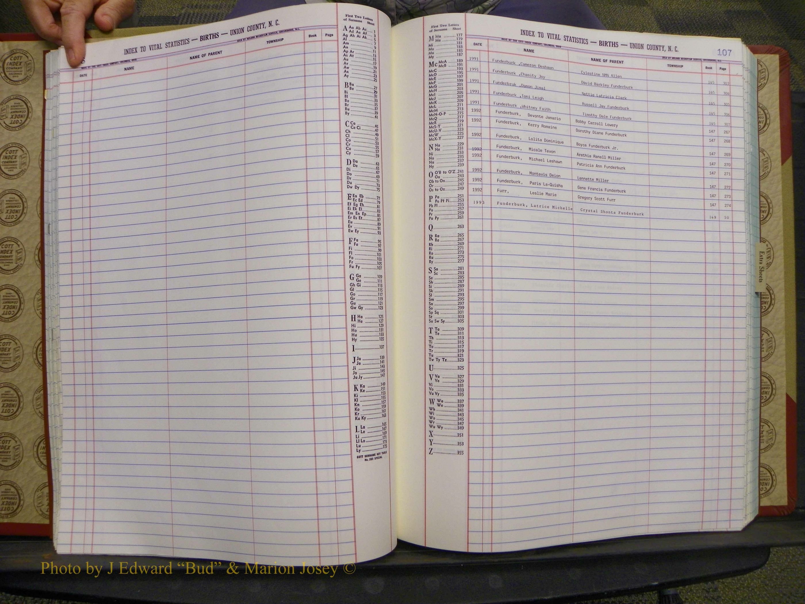 Union Co, NC Births, A-Z, 1991-1992 (45).JPG