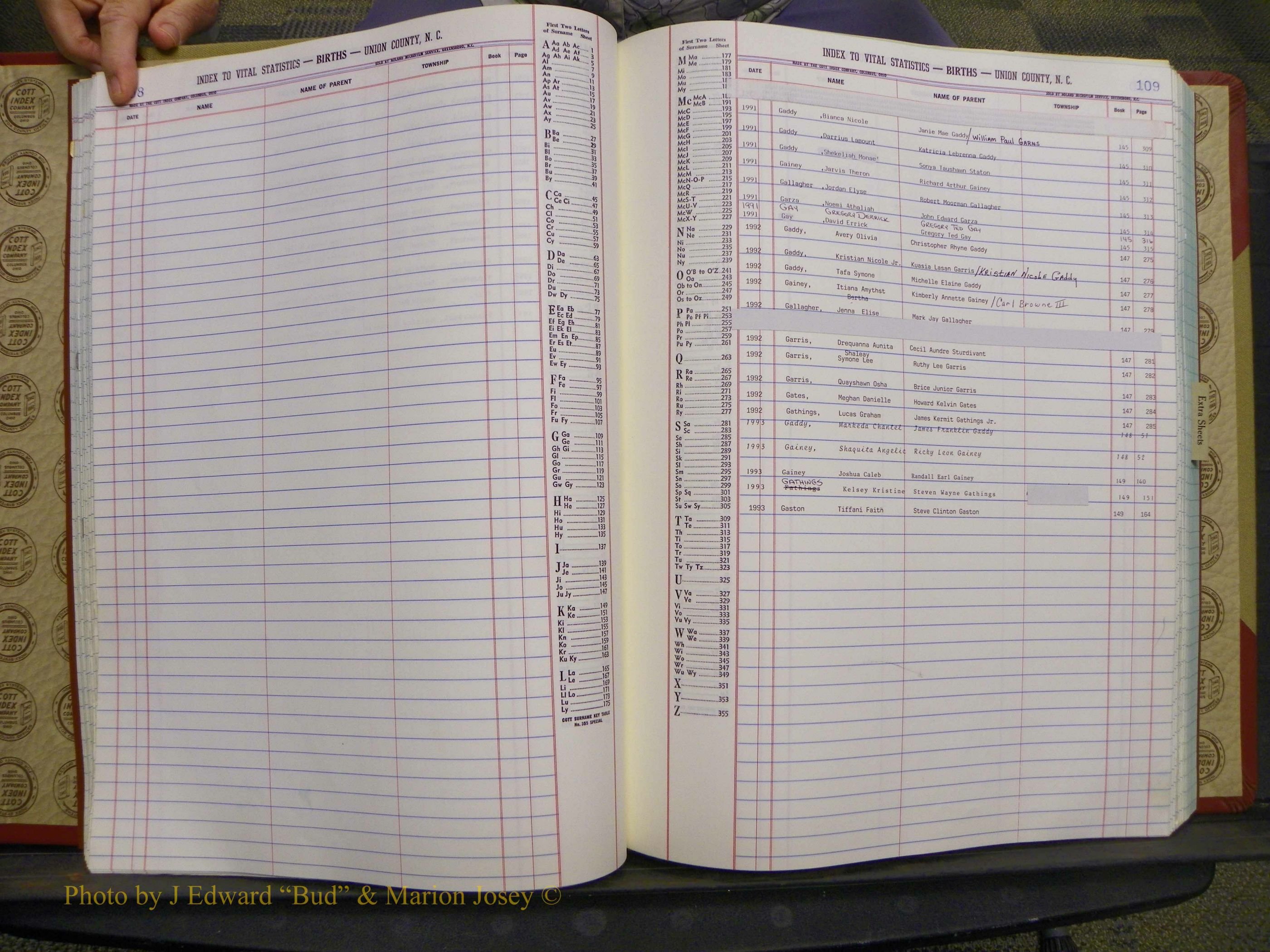 Union Co, NC Births, A-Z, 1991-1992 (46).JPG