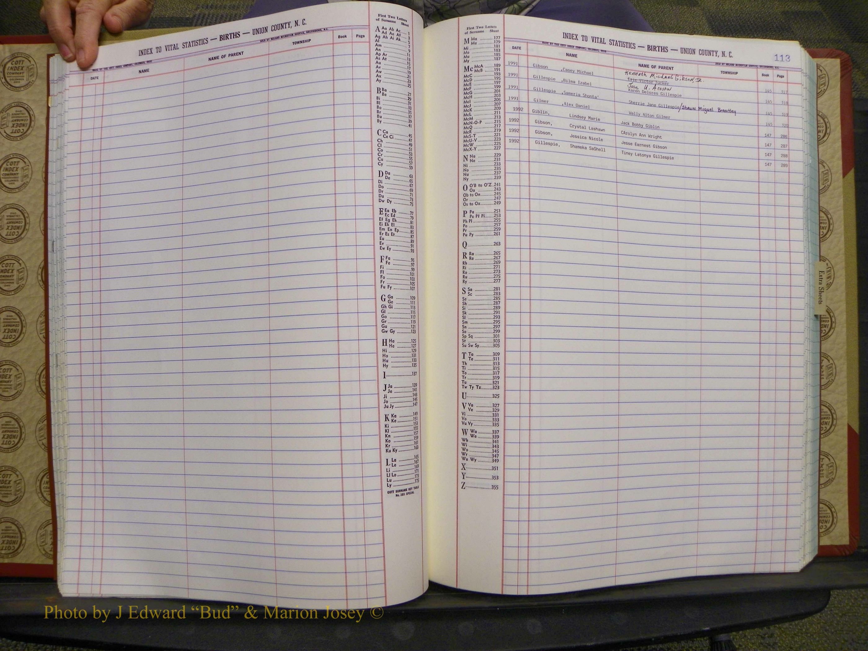 Union Co, NC Births, A-Z, 1991-1992 (48).JPG