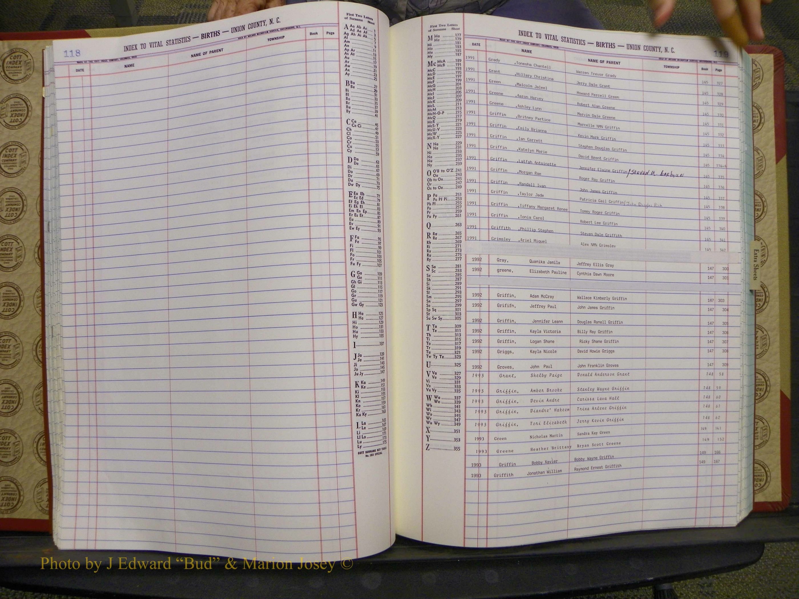 Union Co, NC Births, A-Z, 1991-1992 (51).JPG