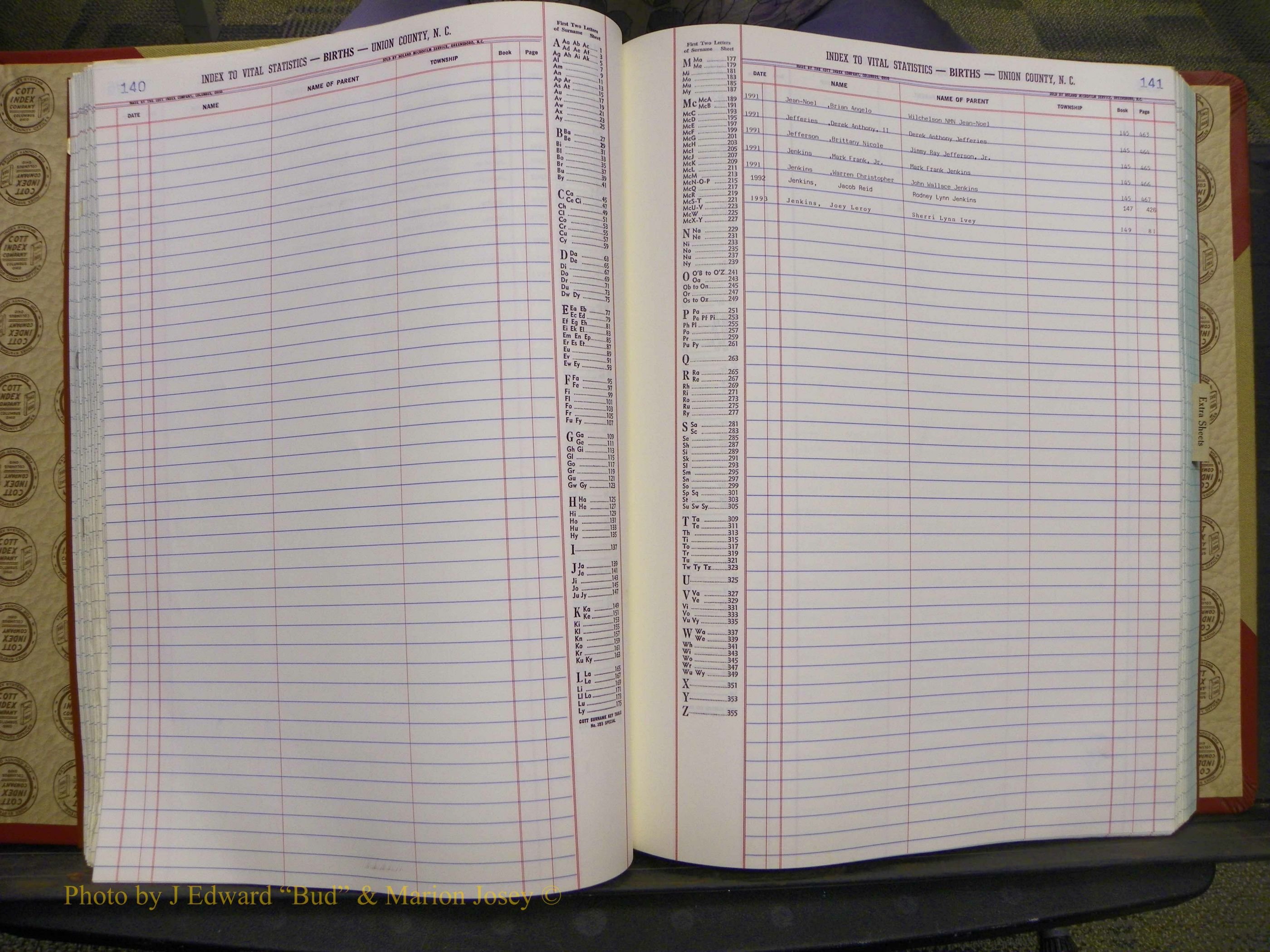 Union Co, NC Births, A-Z, 1991-1992 (60).JPG