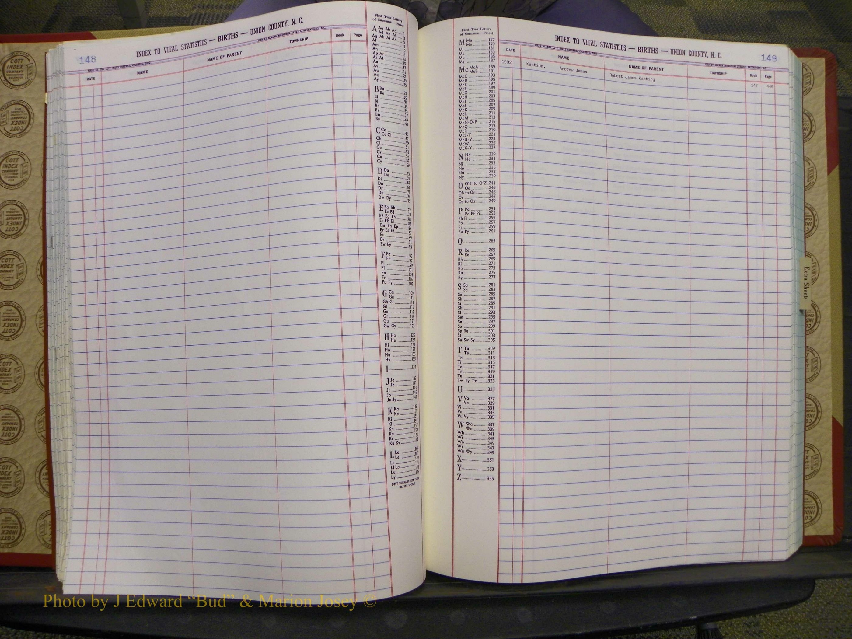 Union Co, NC Births, A-Z, 1991-1992 (64).JPG