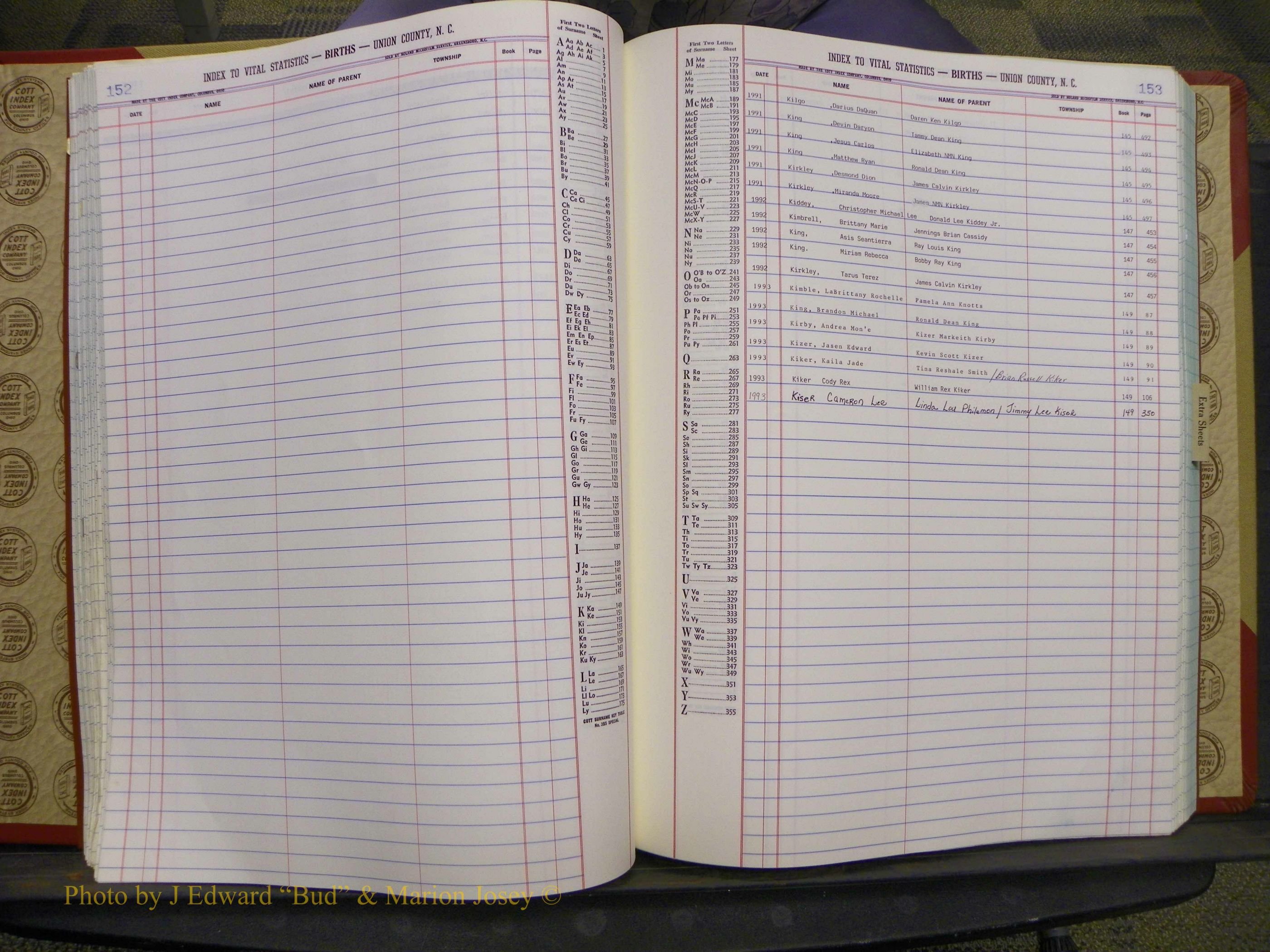 Union Co, NC Births, A-Z, 1991-1992 (66).JPG