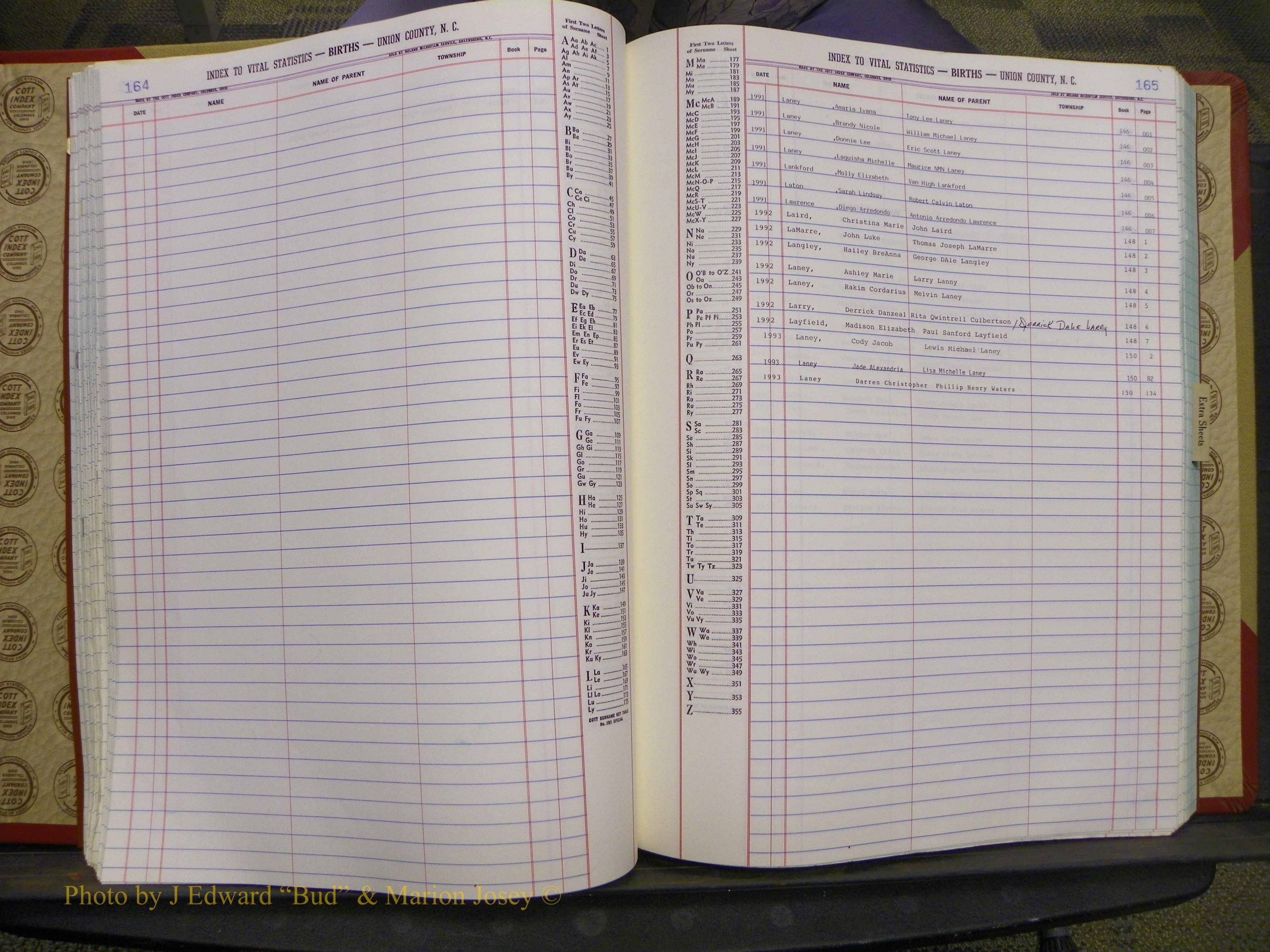 Union Co, NC Births, A-Z, 1991-1992 (72).JPG