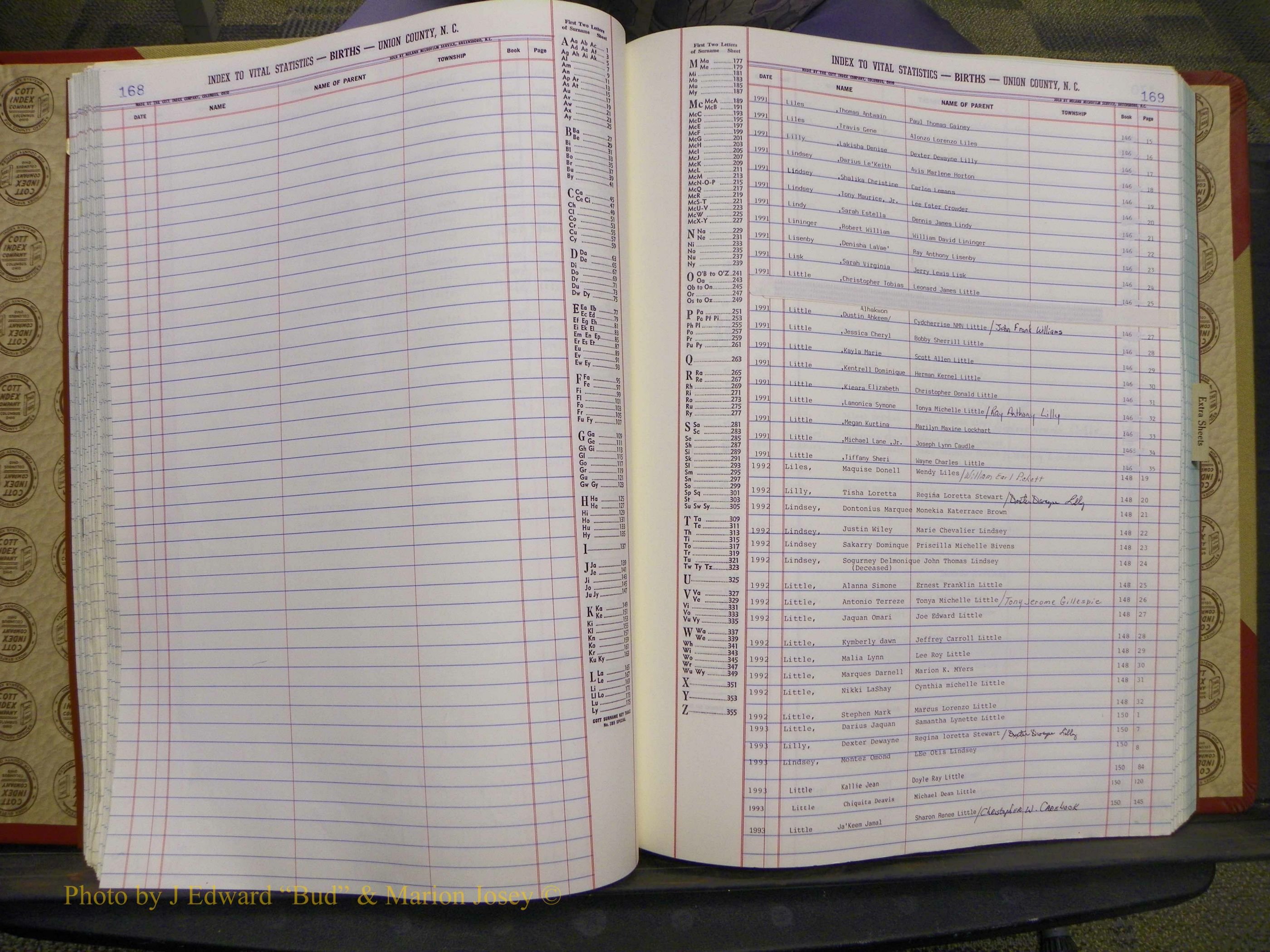 Union Co, NC Births, A-Z, 1991-1992 (74).JPG