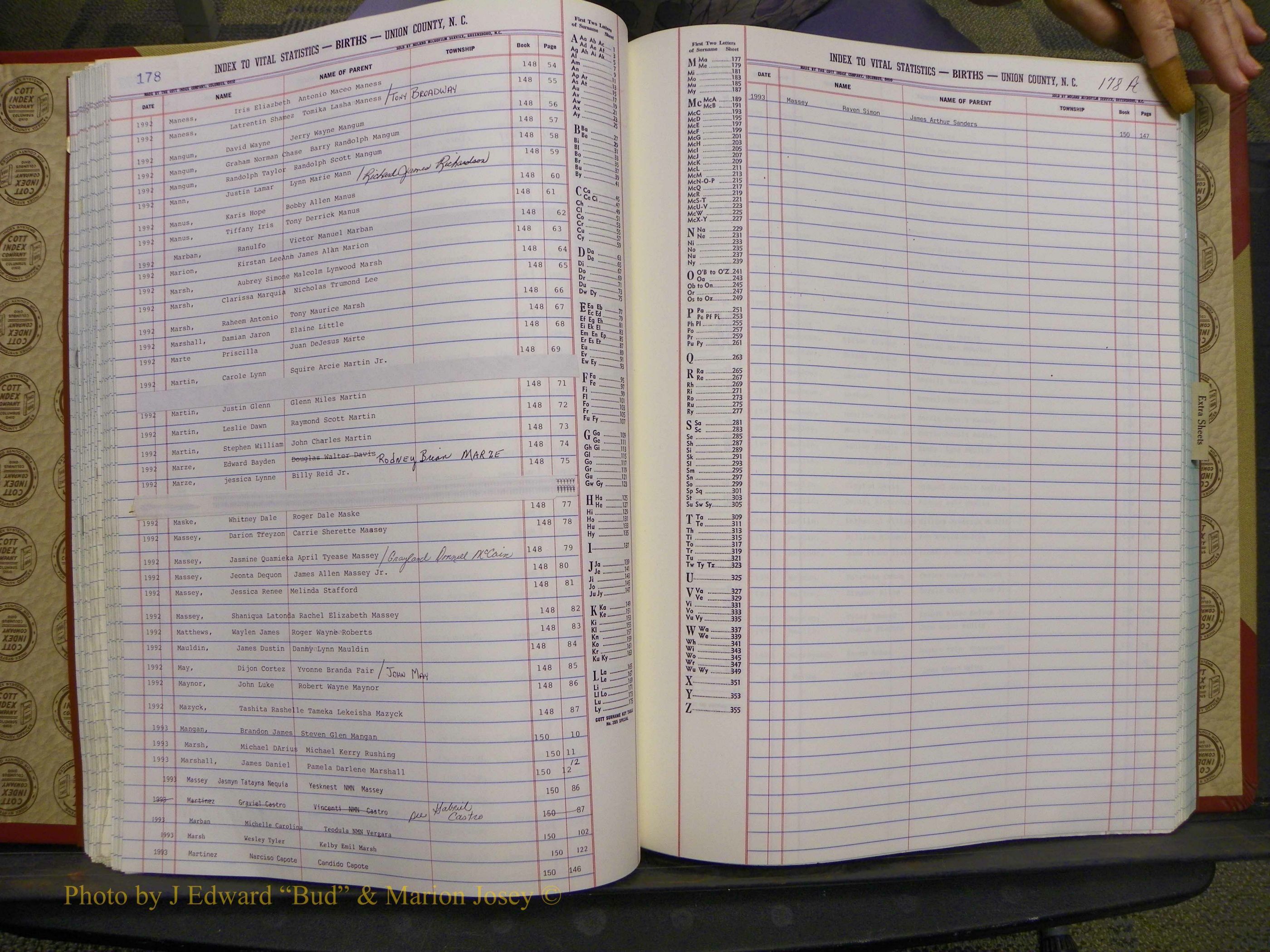 Union Co, NC Births, A-Z, 1991-1992 (79).JPG