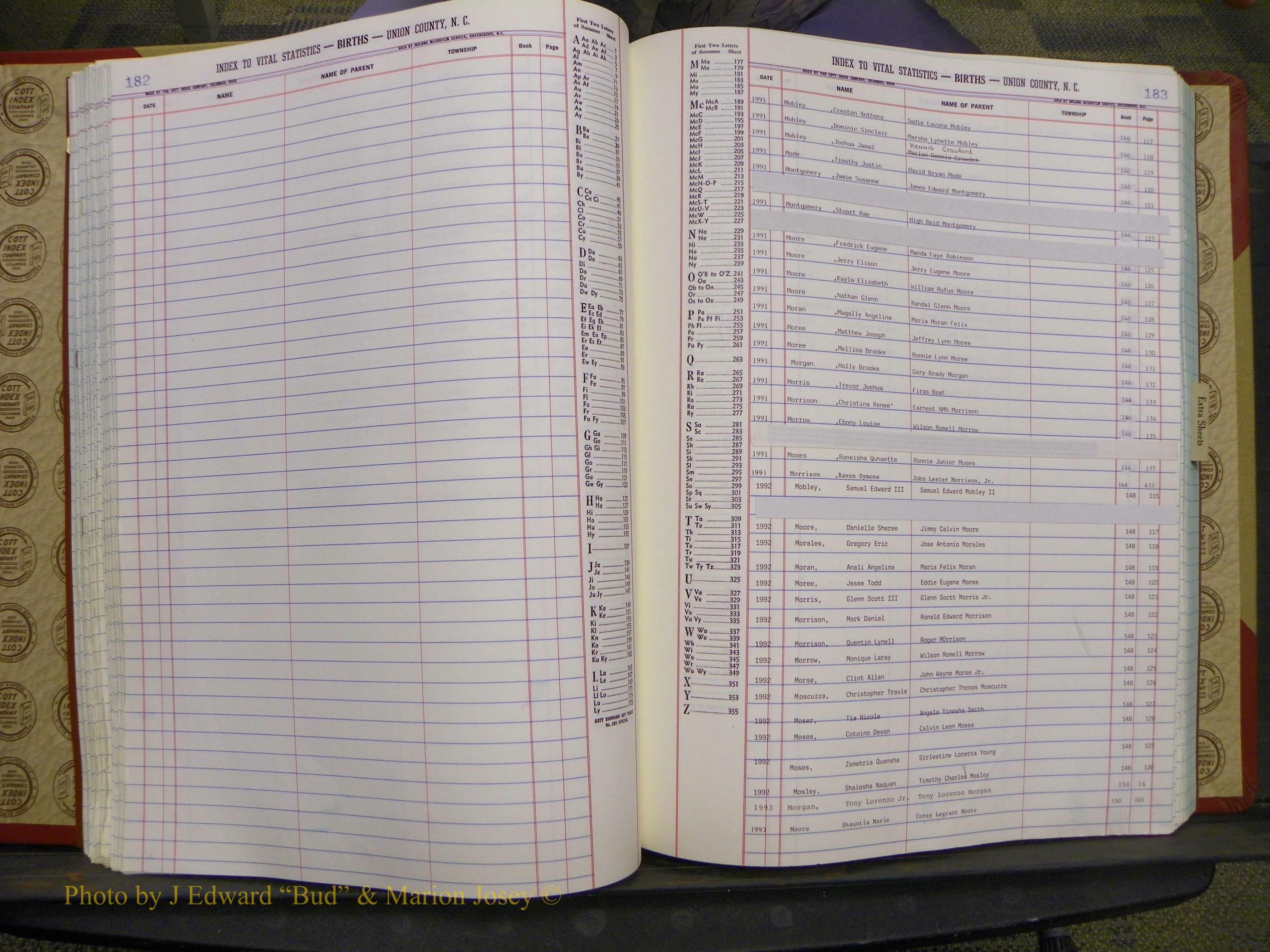 Union Co, NC Births, A-Z, 1991-1992 (81).JPG